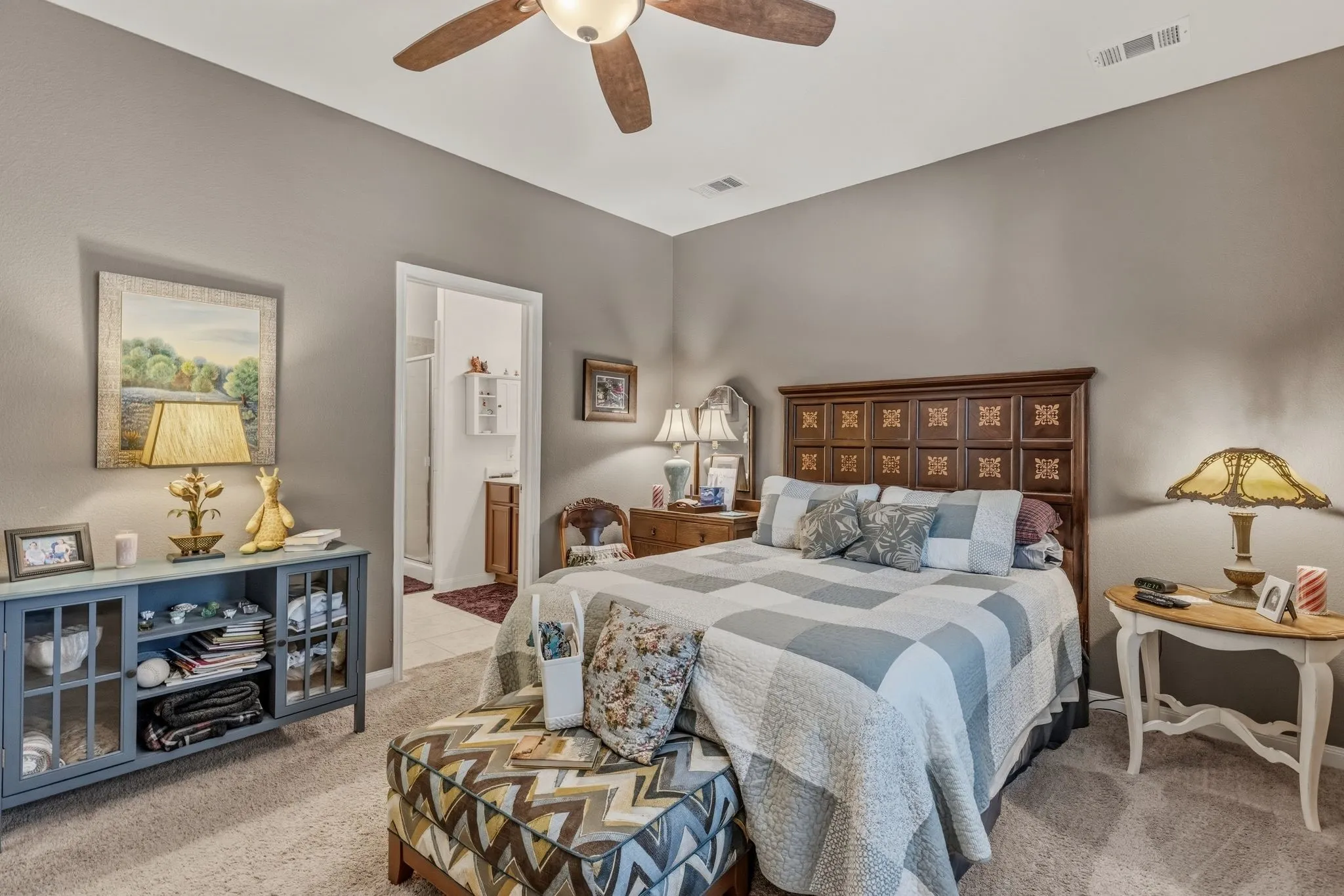 Primary Bedroom is spacious. Located on the first floor.