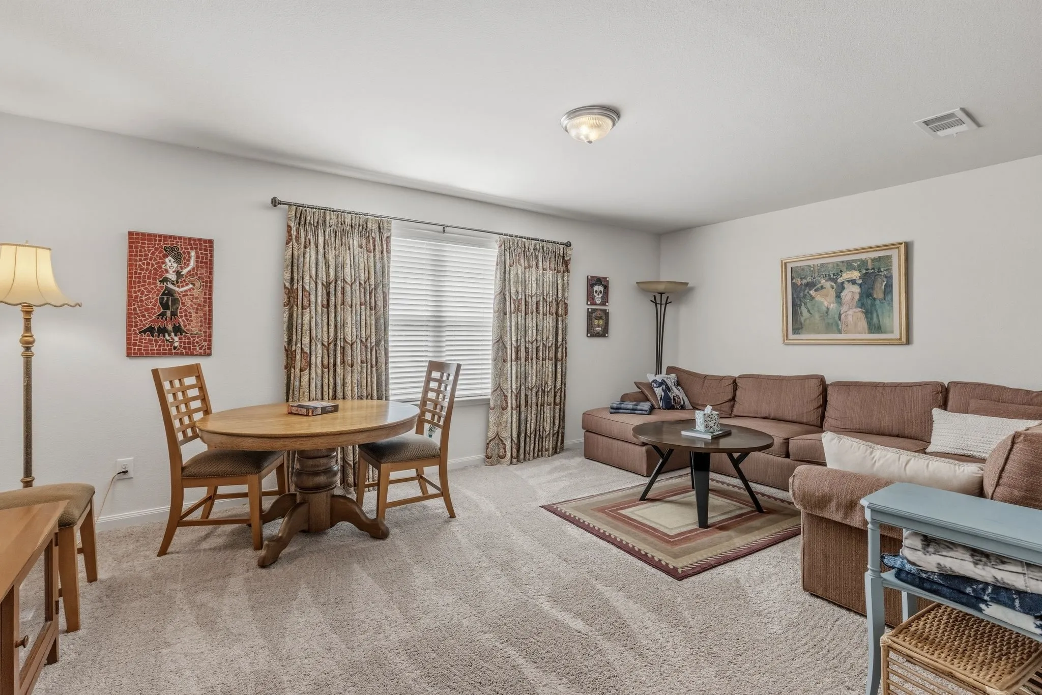 Family room is at the top of the stairs.