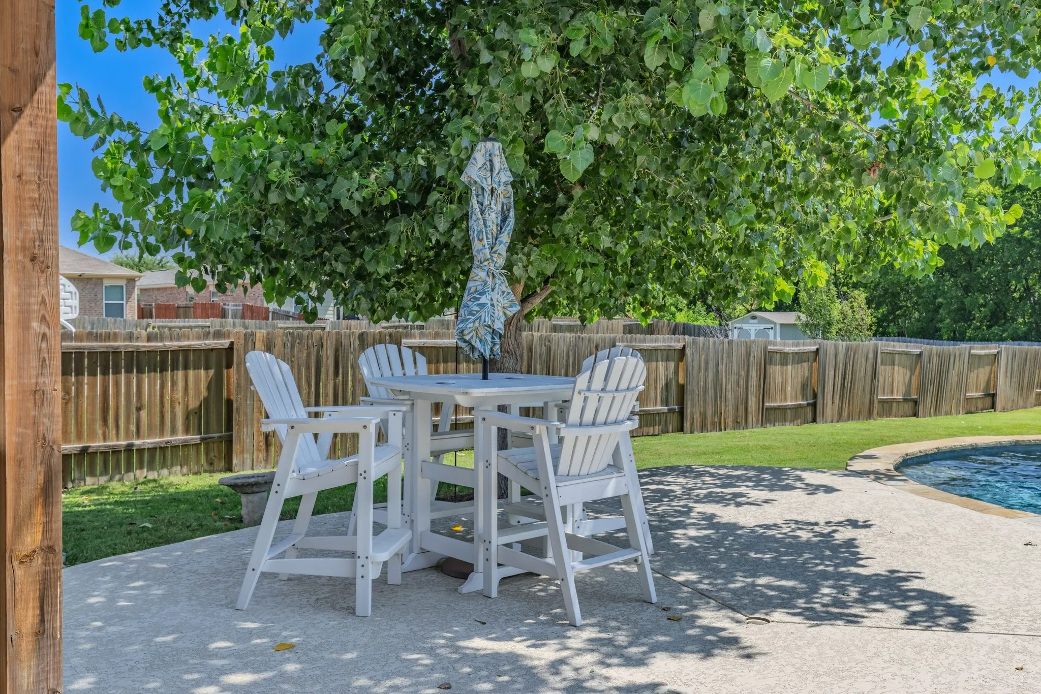 Patio decking provides great spaces for gathering.