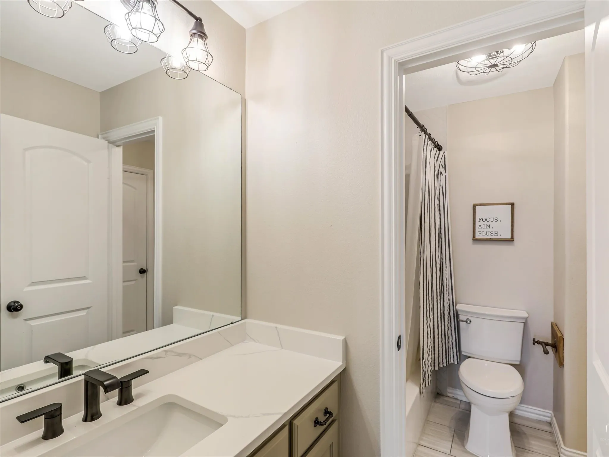 Jack & Jill bath connects Bedrooms 3 & 4