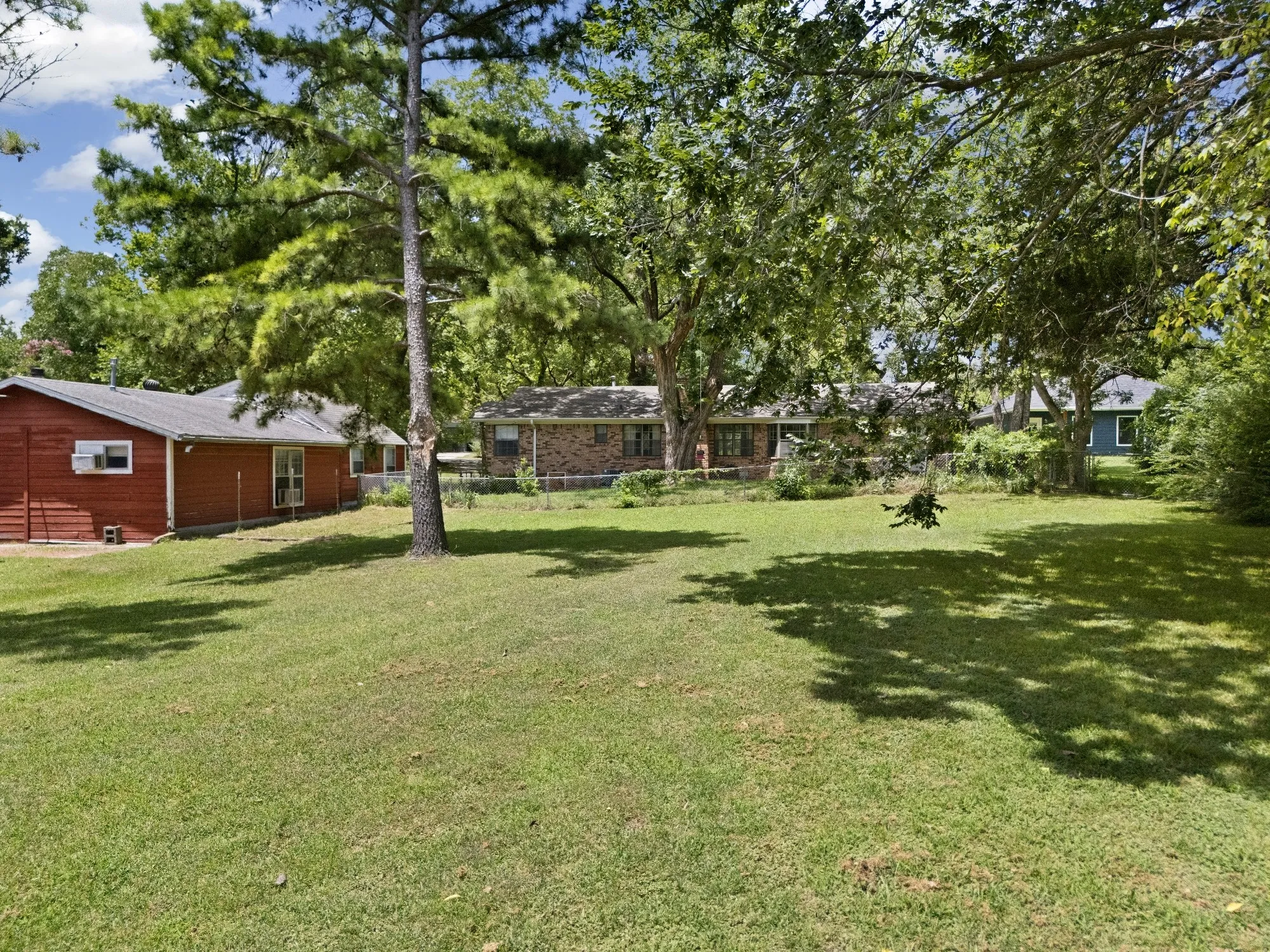 Located to the left of the ADU and the back of the Main House