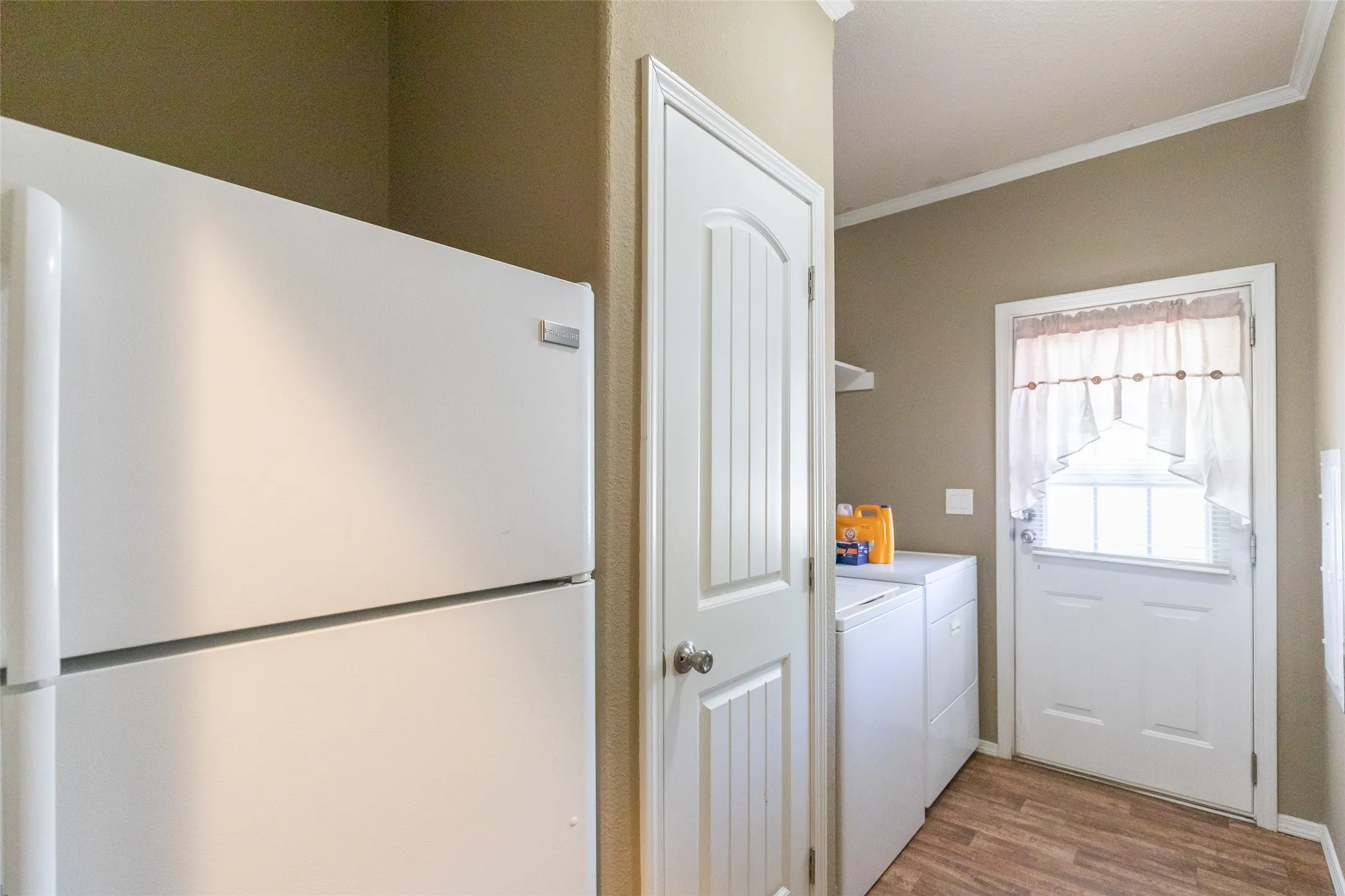 Storage closet AND room for the included refrigerator