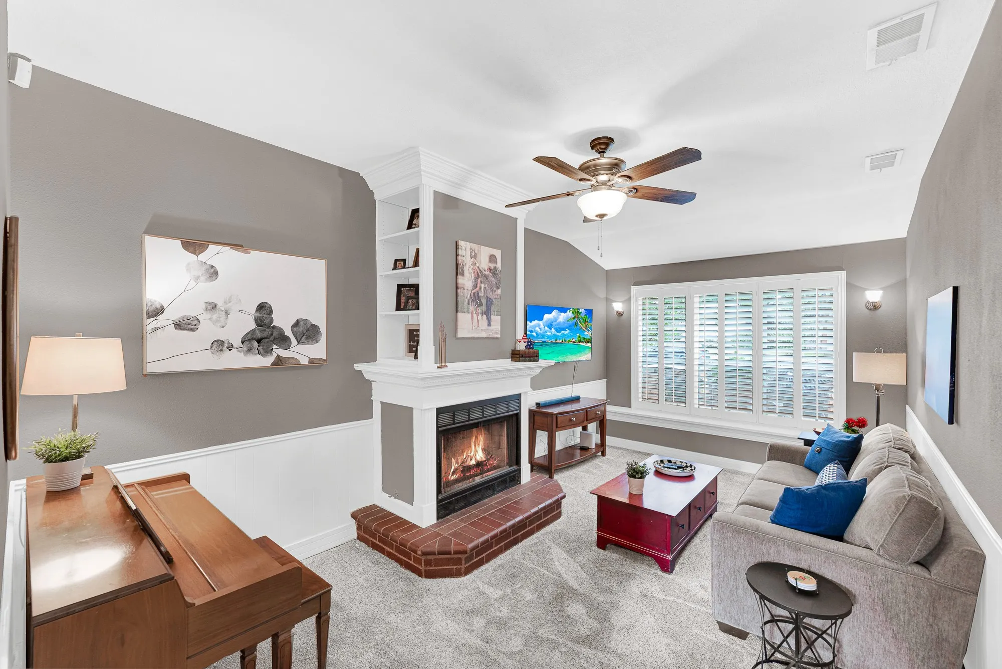 Family Room with Fireplace