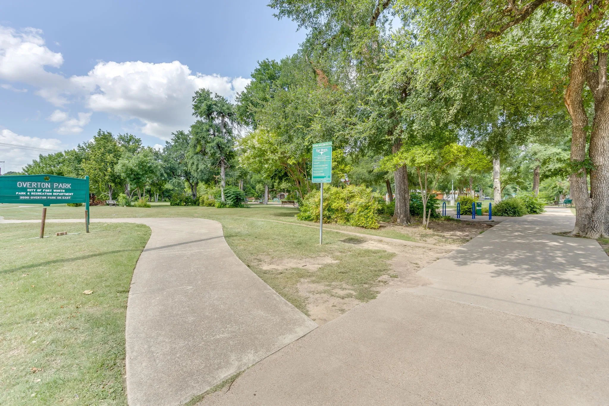Overton Park trails and play ground.