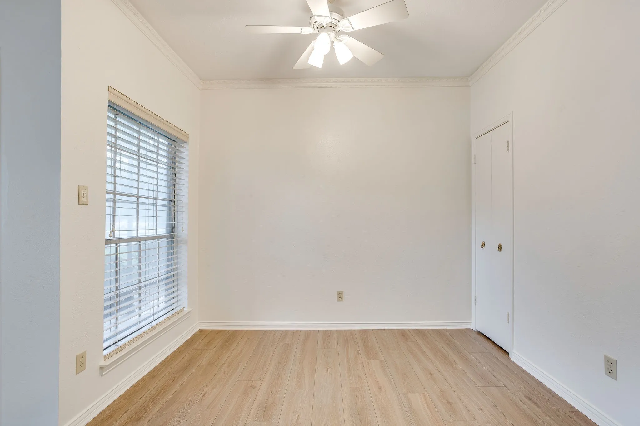 Dining room with a closet for all your pretty things.