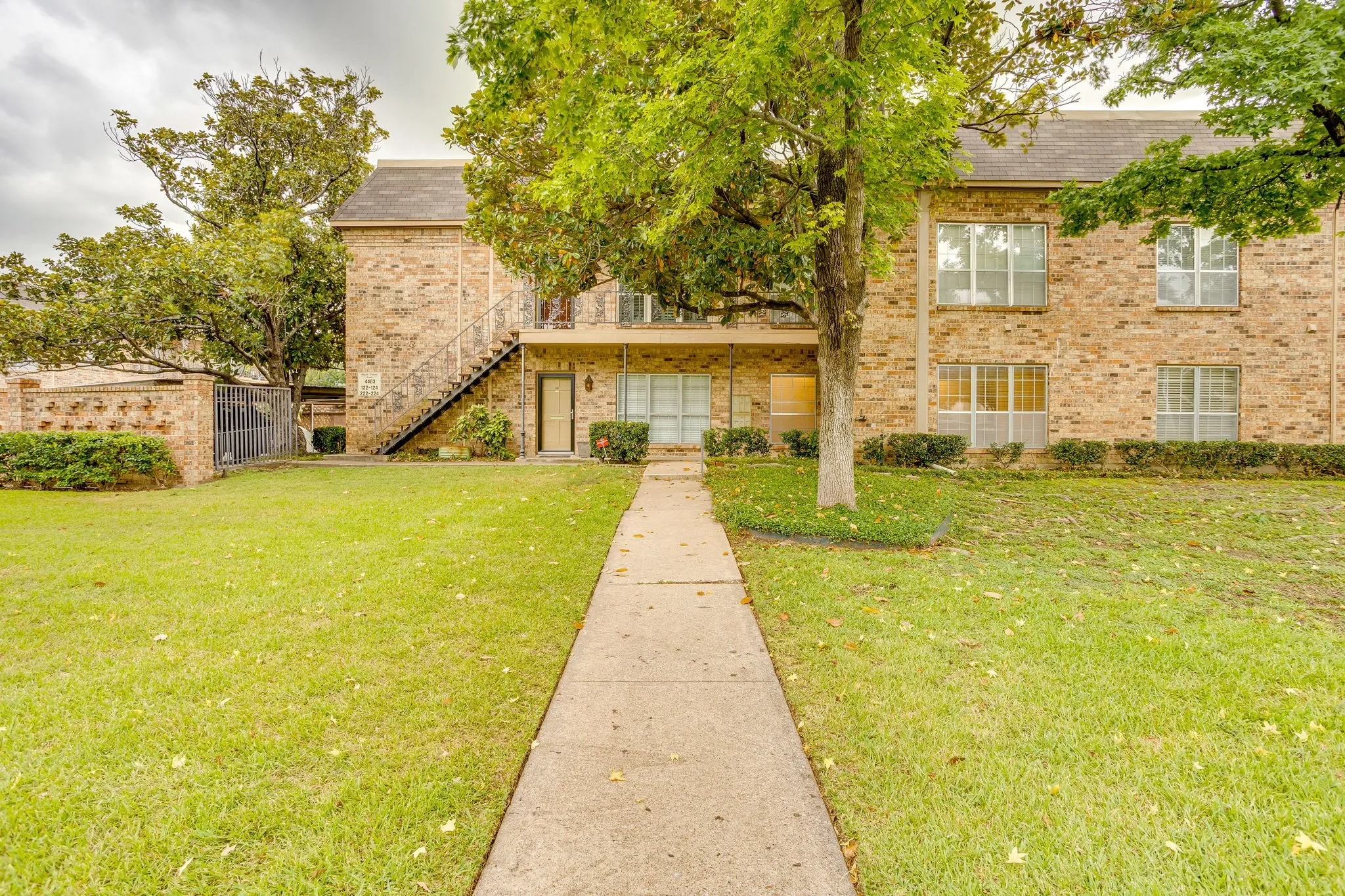 Front view of the condo unit