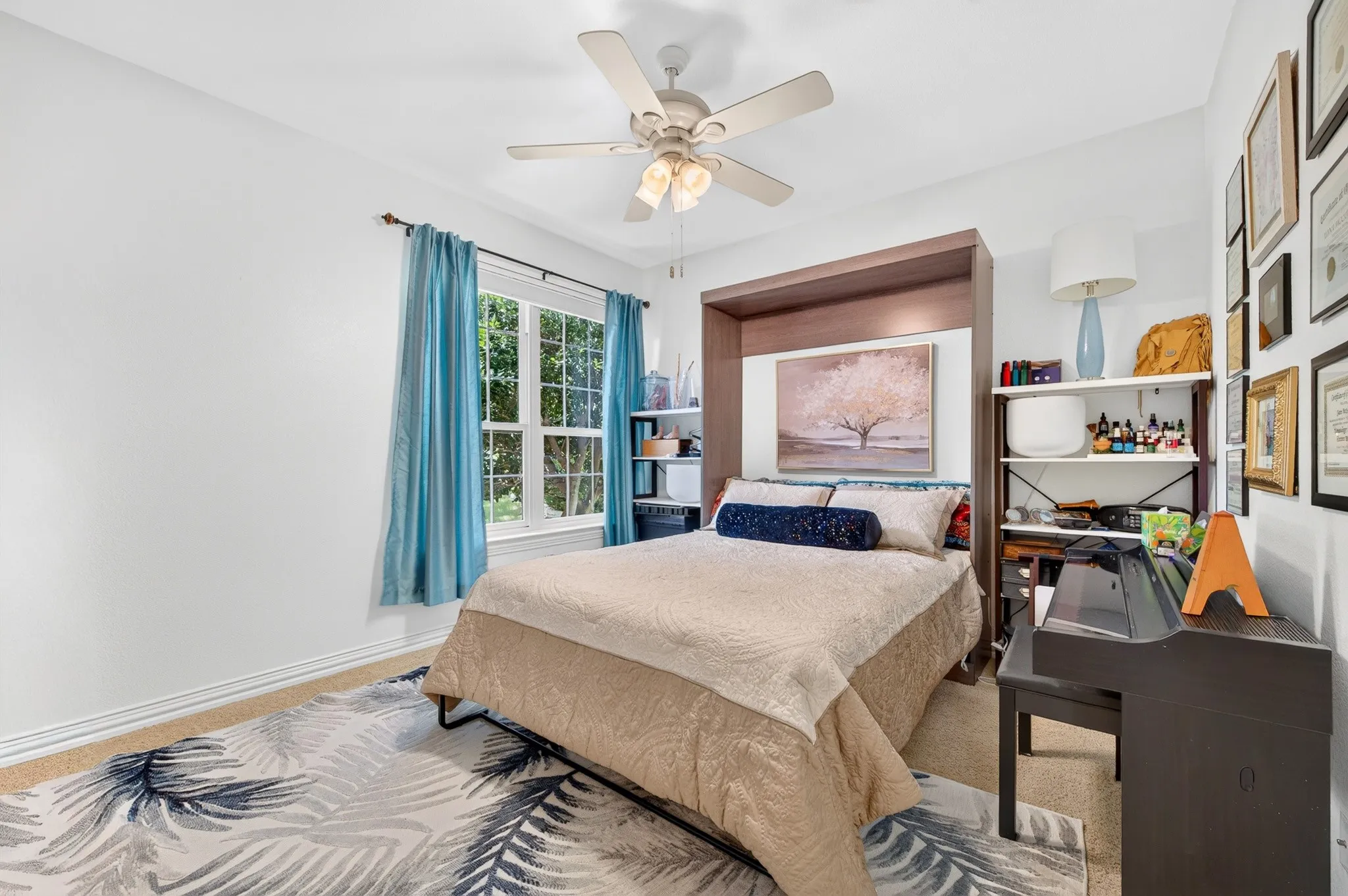 second bedroom with murphy bed down