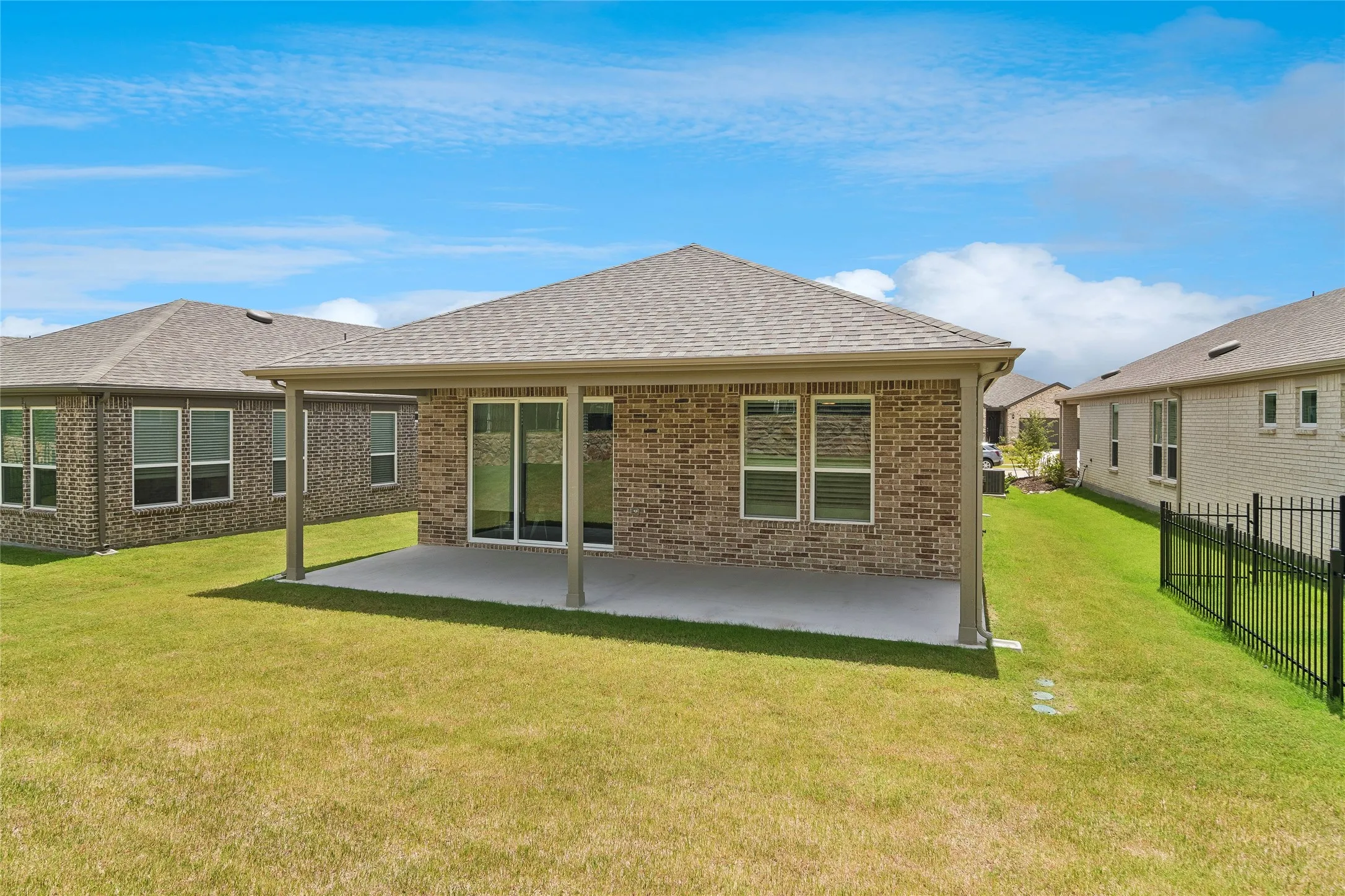 Large covered patio