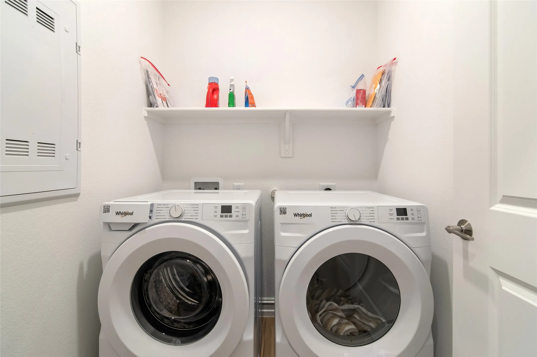 Washer and dryer stay with house