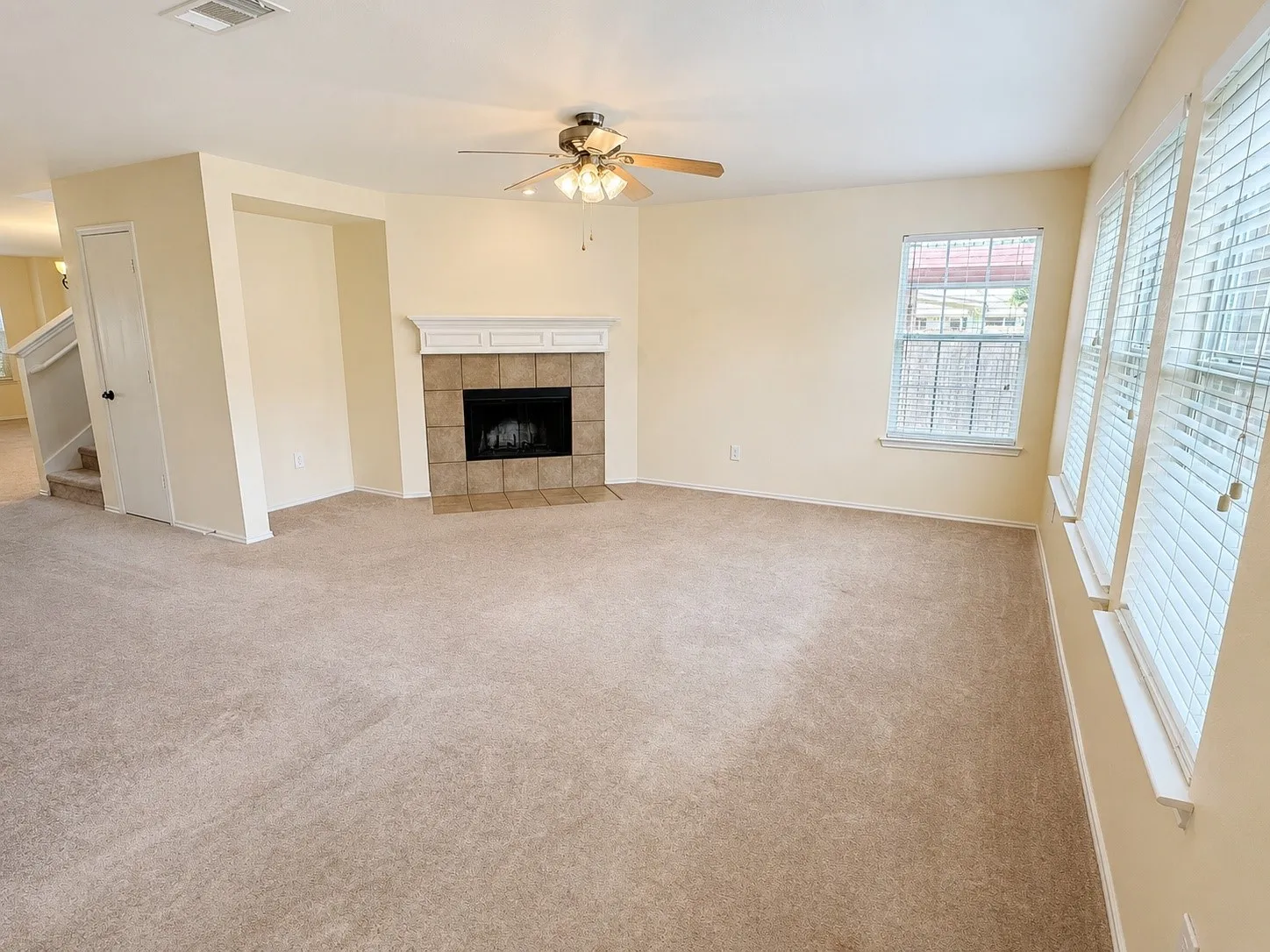 Open concept embodies a natural flow between the downstairs living areas