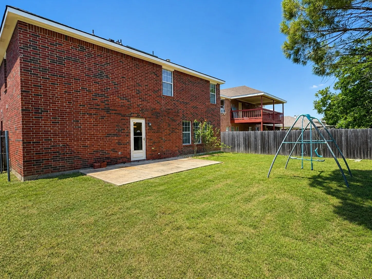 Plenty of backyard space for play or gardening or just relaxation