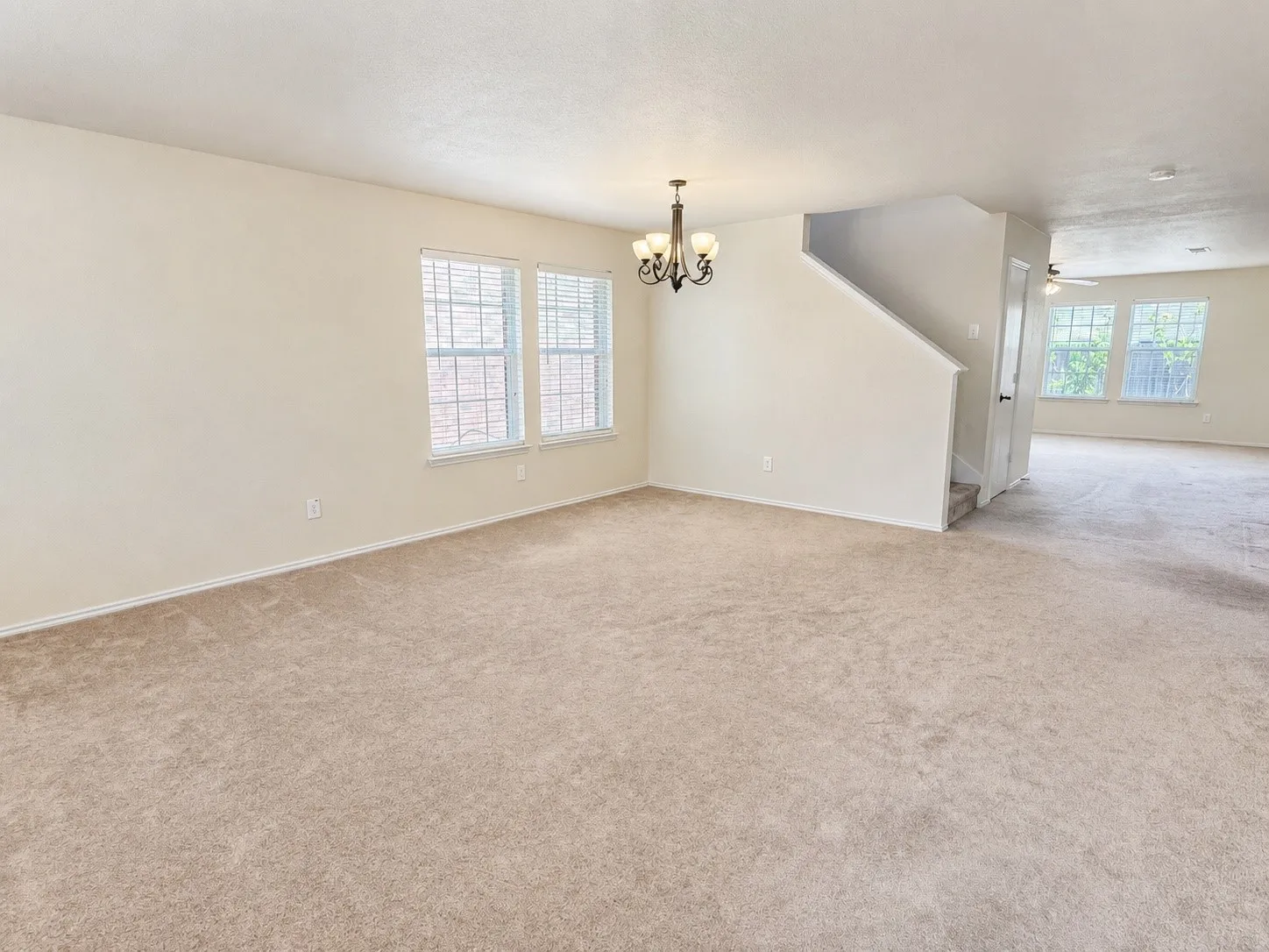 This is the living room just inside the front door