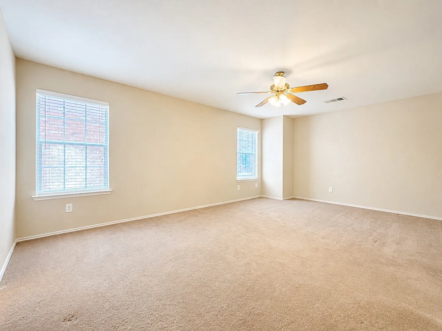The downstairs primary BR - lots of room