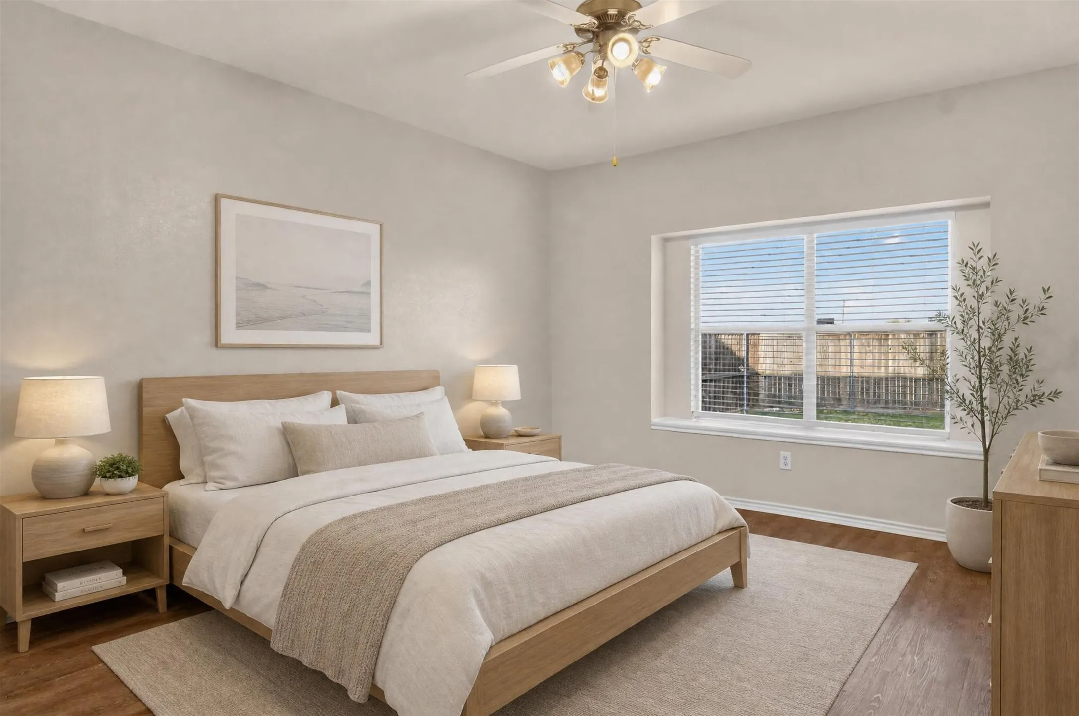 Virtually staged in bedroom