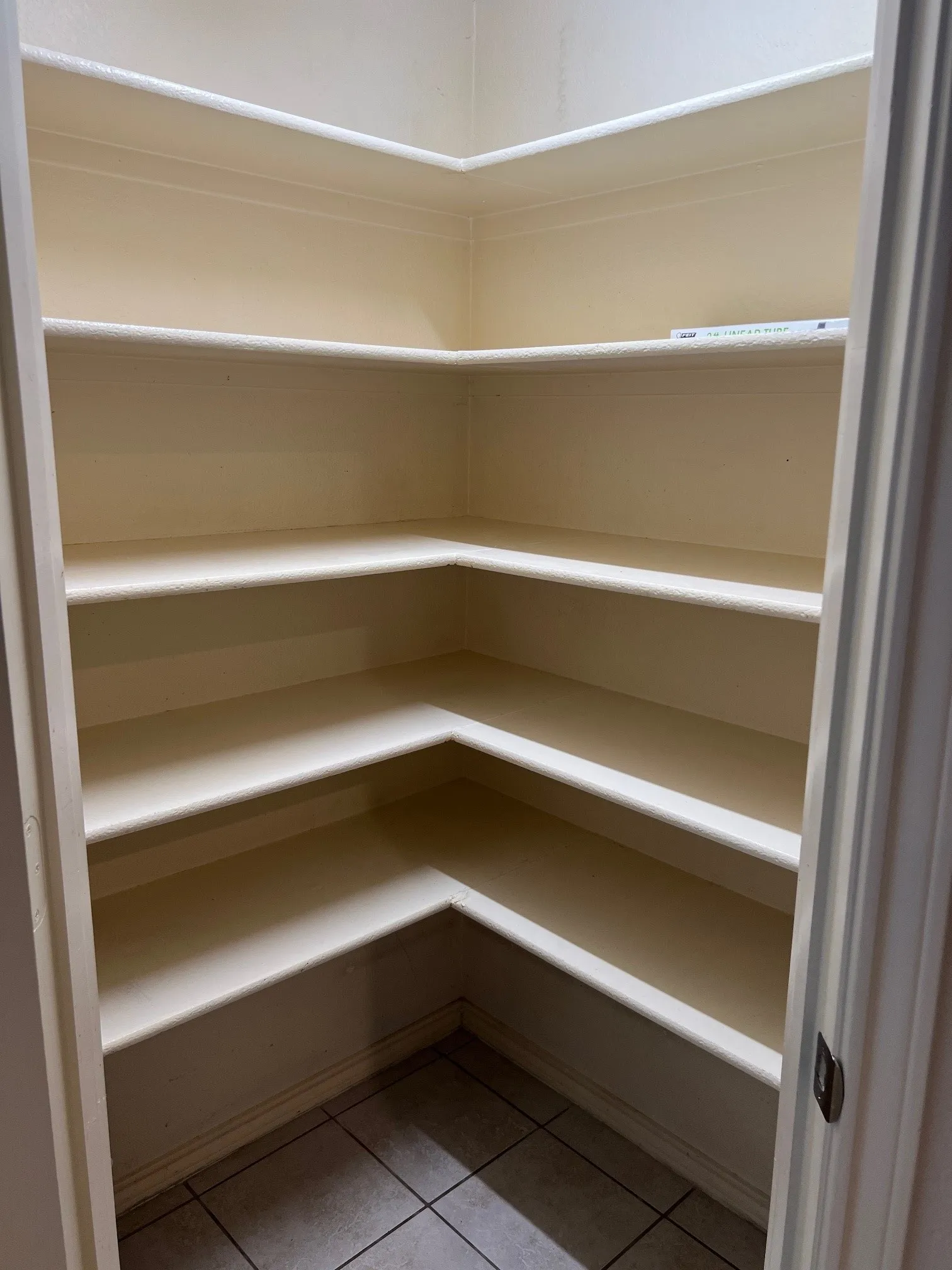 Lots of storage space in the step-in pantry