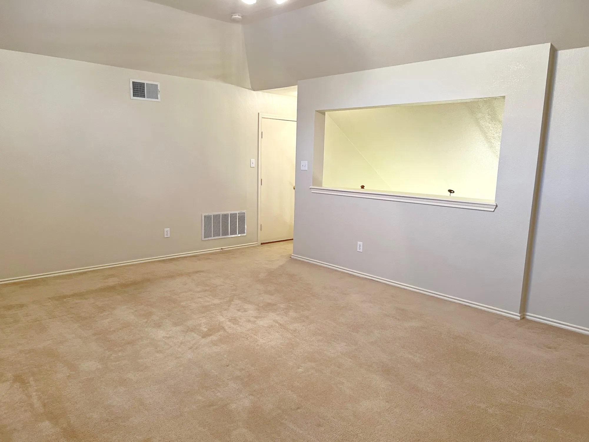 Flex room, door at the top of the stairs leads to walk-in attic.