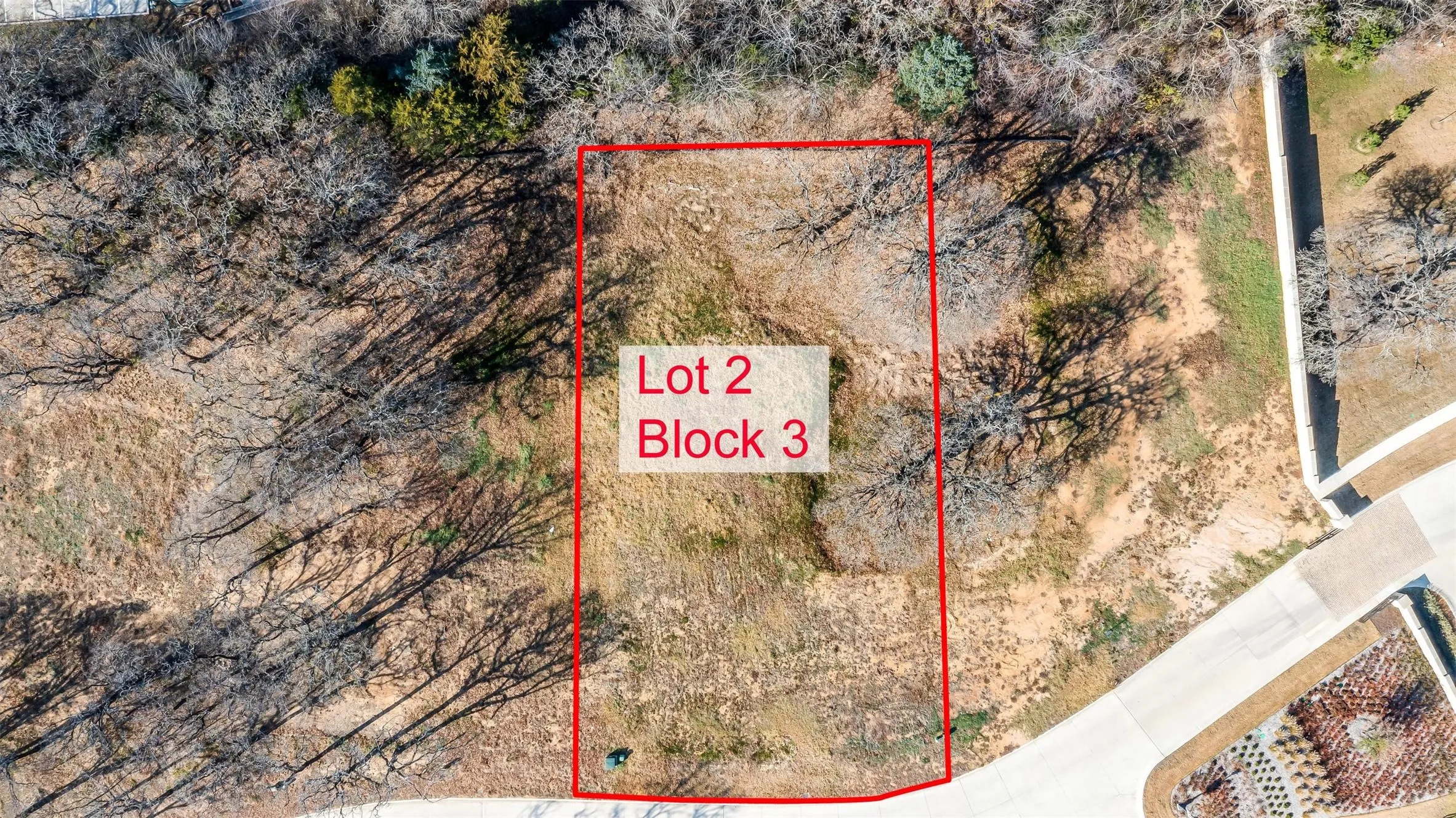 Lot boundary line