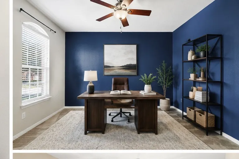 Virtually Staged Private Office