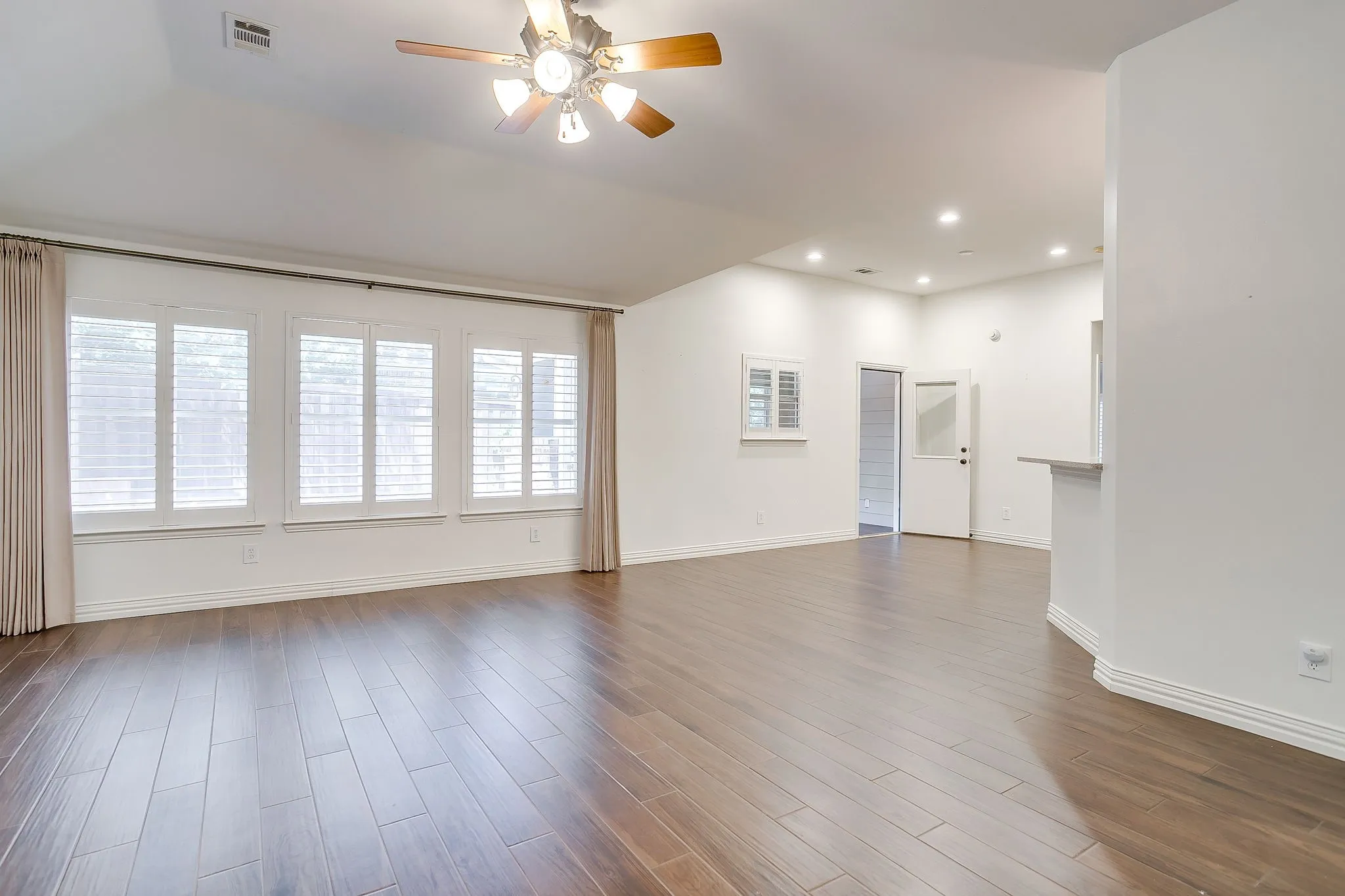 Family room and breakfast area