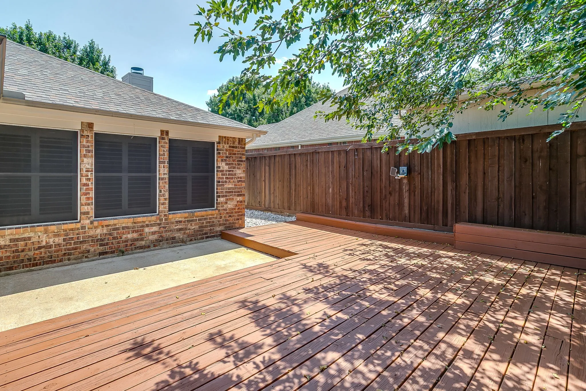 Additional view of deck
