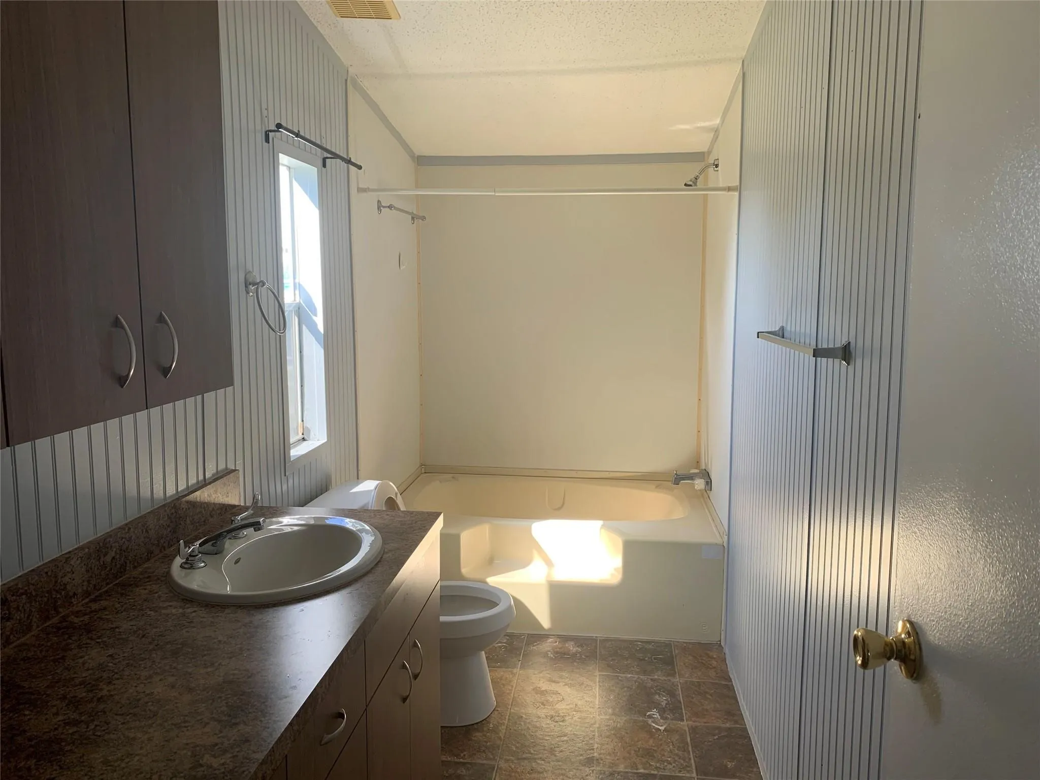 Bathroom inside mobile home