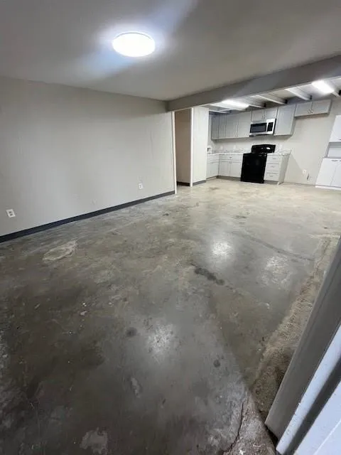 Living area on 1st floor of barndo