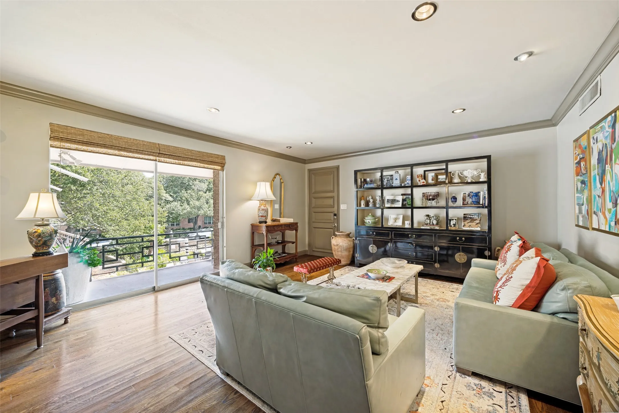 Spacious! Opens to the front balcony overlooking the pool