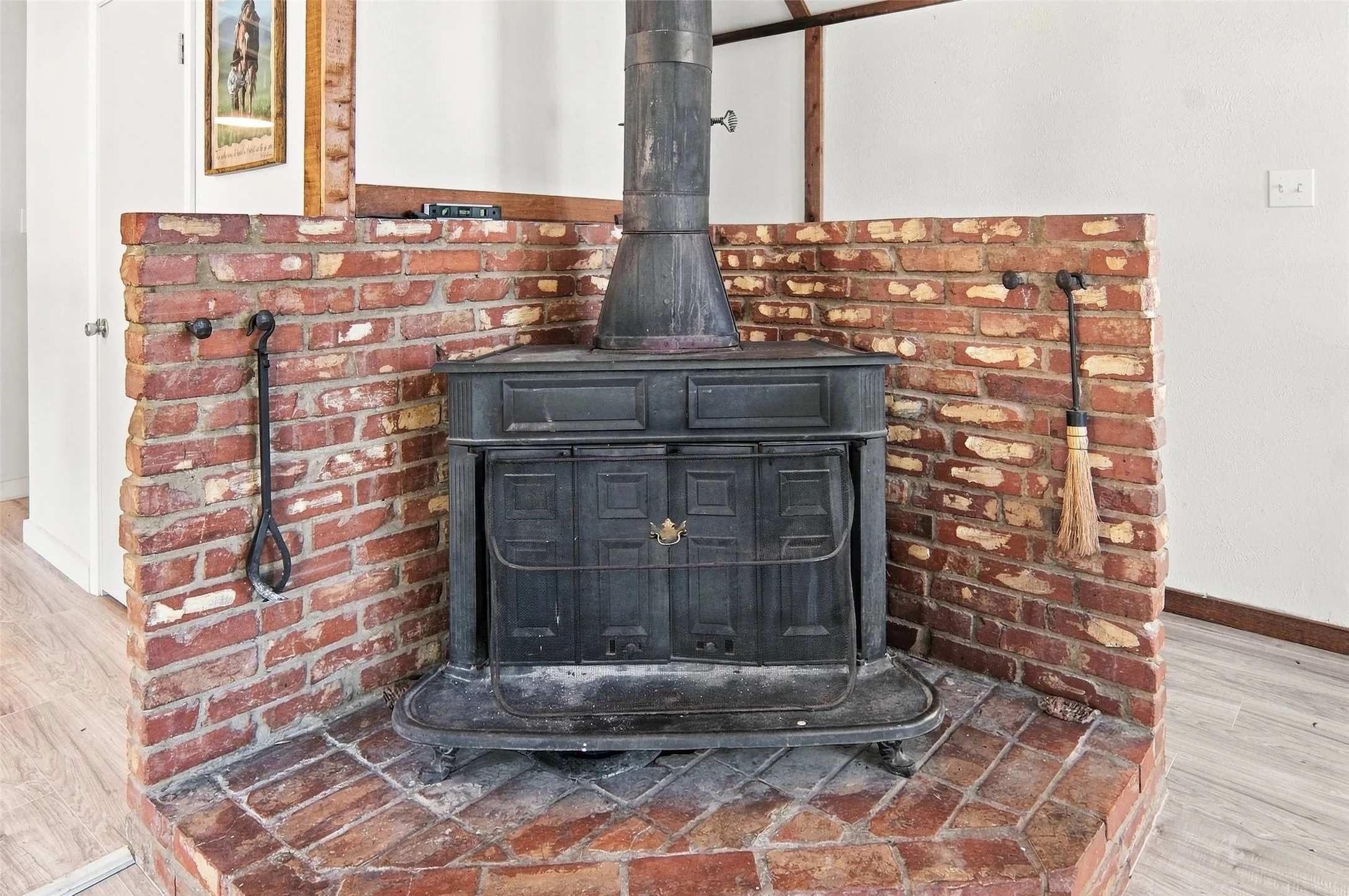 Wood burning Fireplace