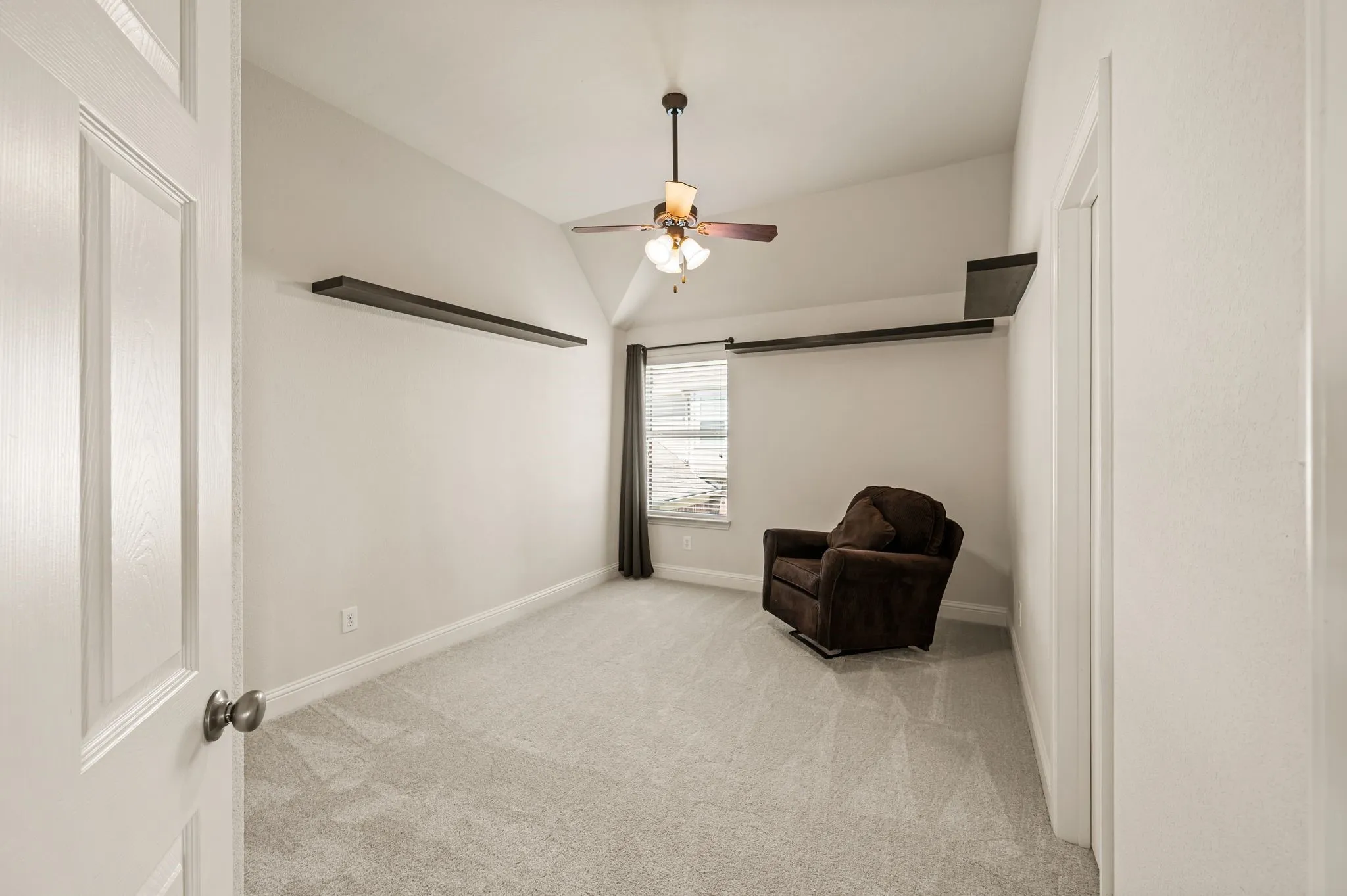 Spacious upstairs secondary bedroom ready to fit your lifestyle as a guest room, office or playroom.