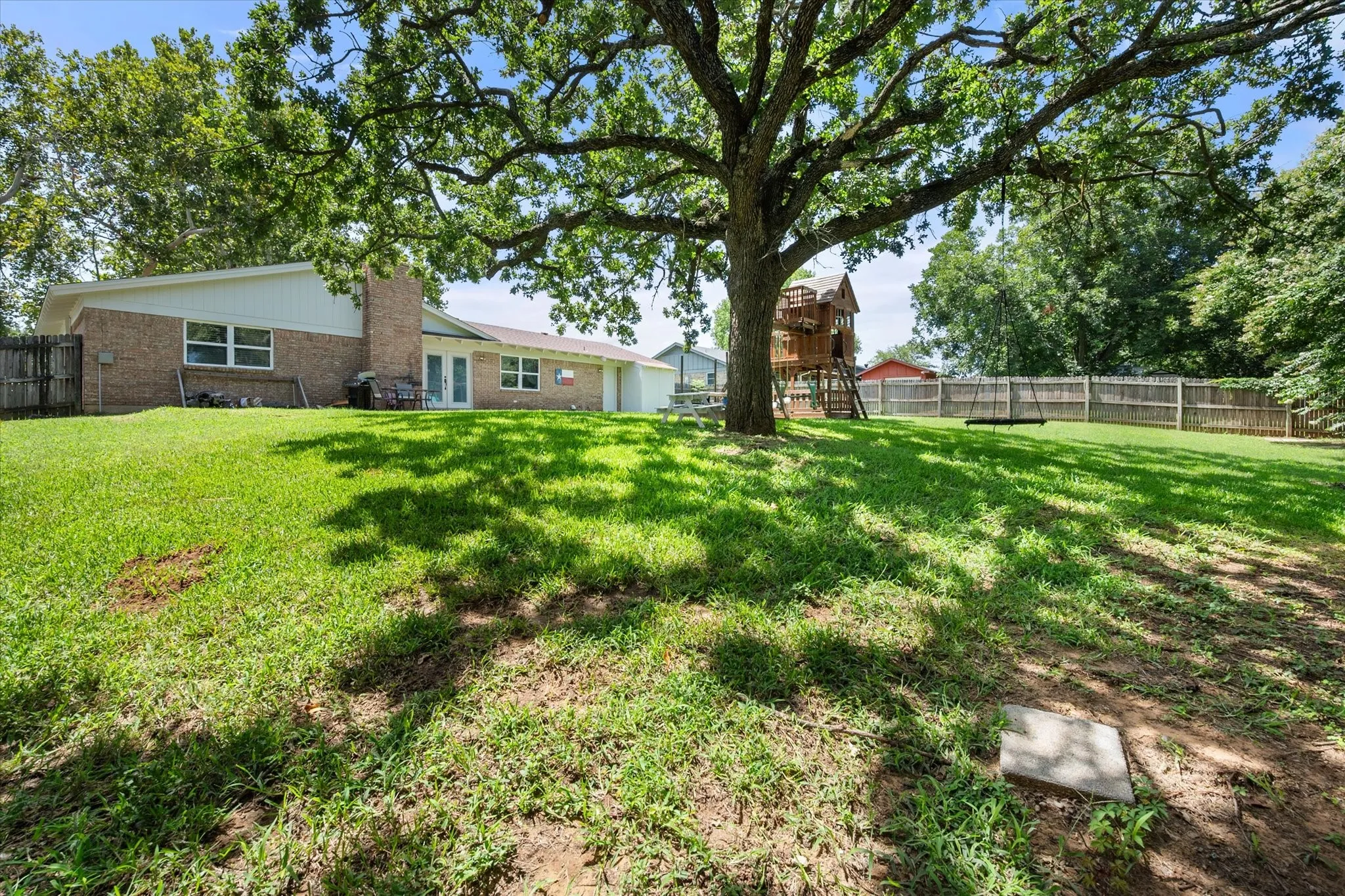 Large mature trees provide ample shade!