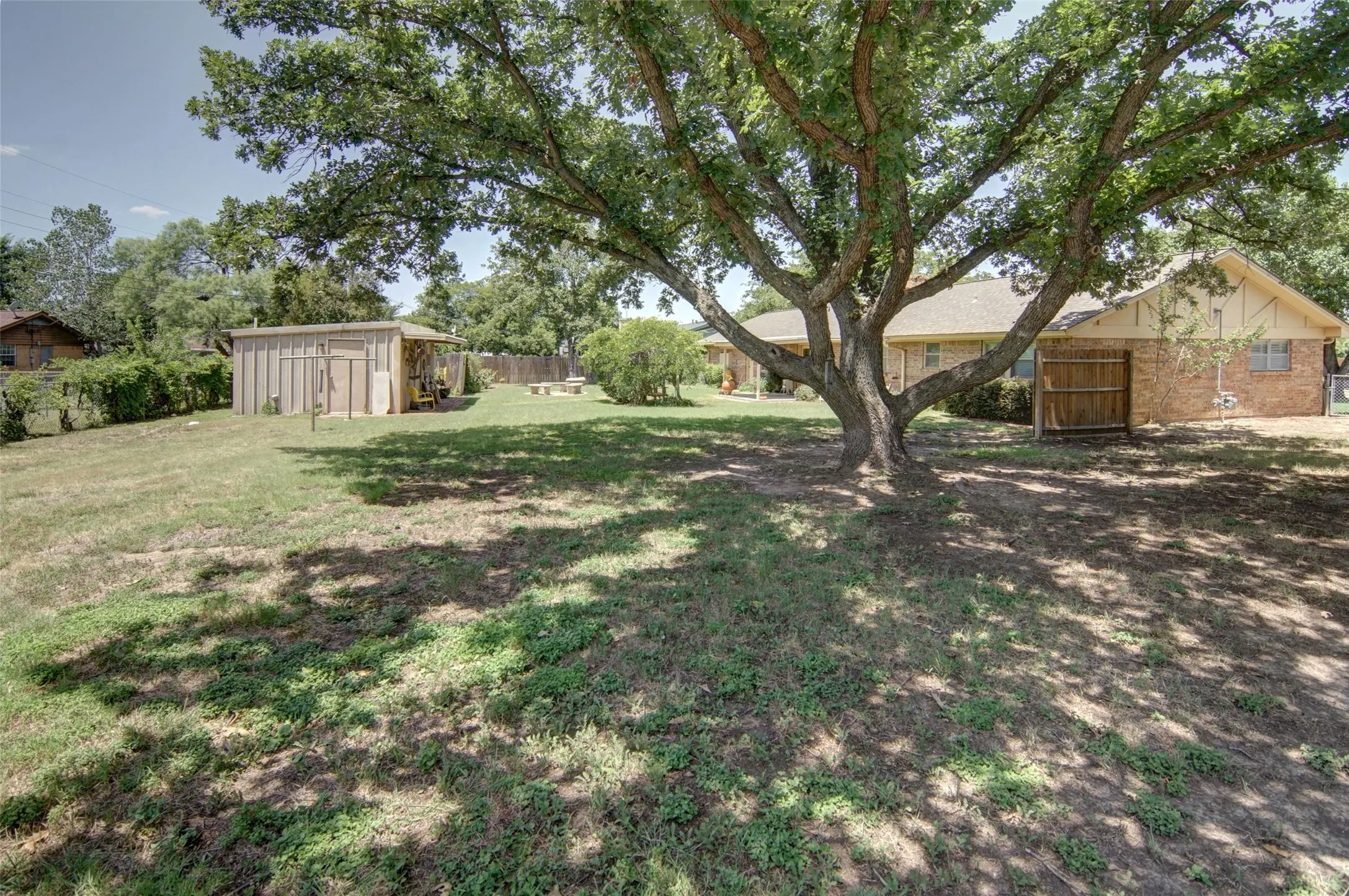 Large Fenced Backyard
