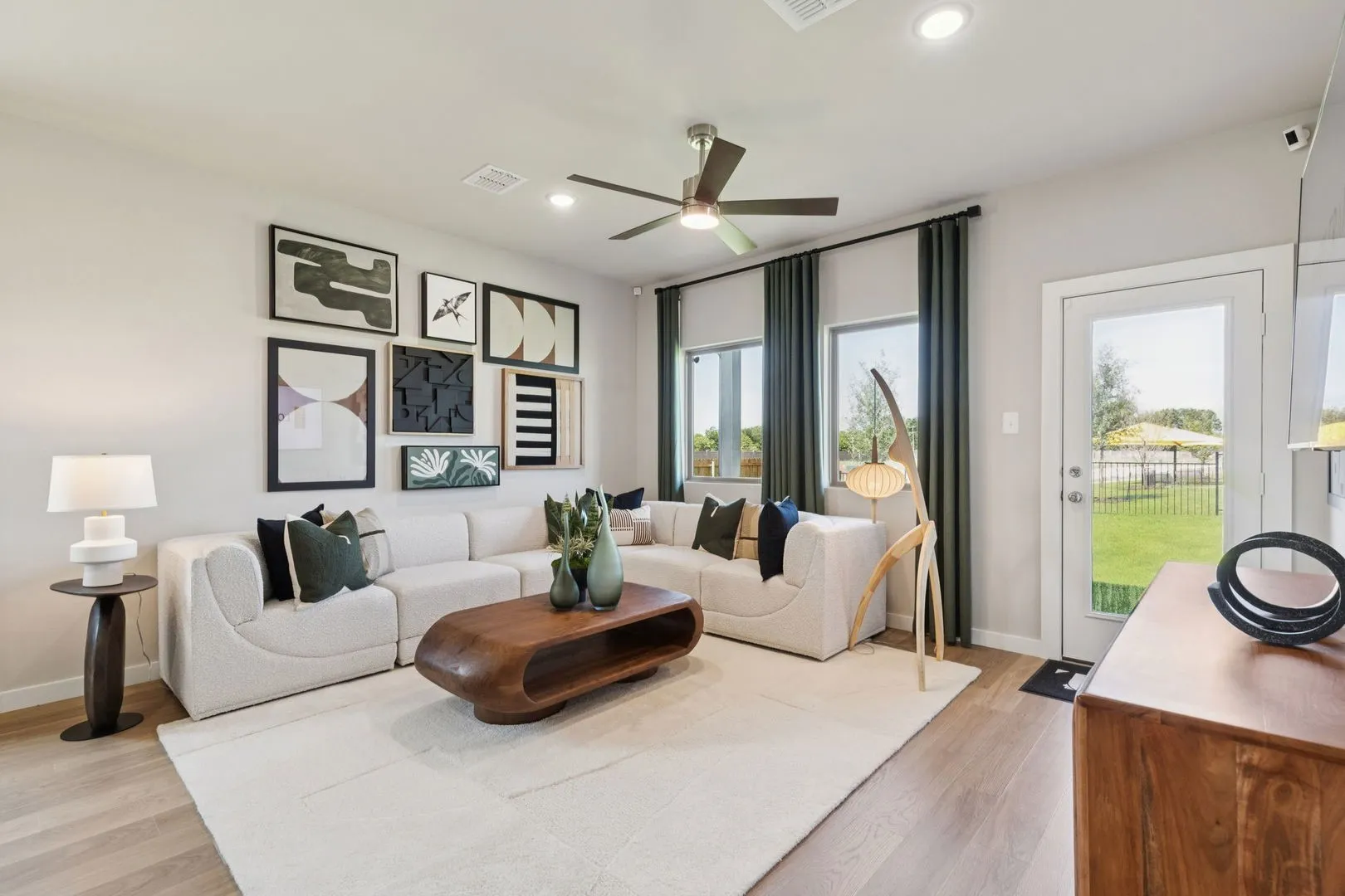 Living Room in the Magnolia home plan by Trophy Signature Homes – REPRESENTATIVE PHOTO