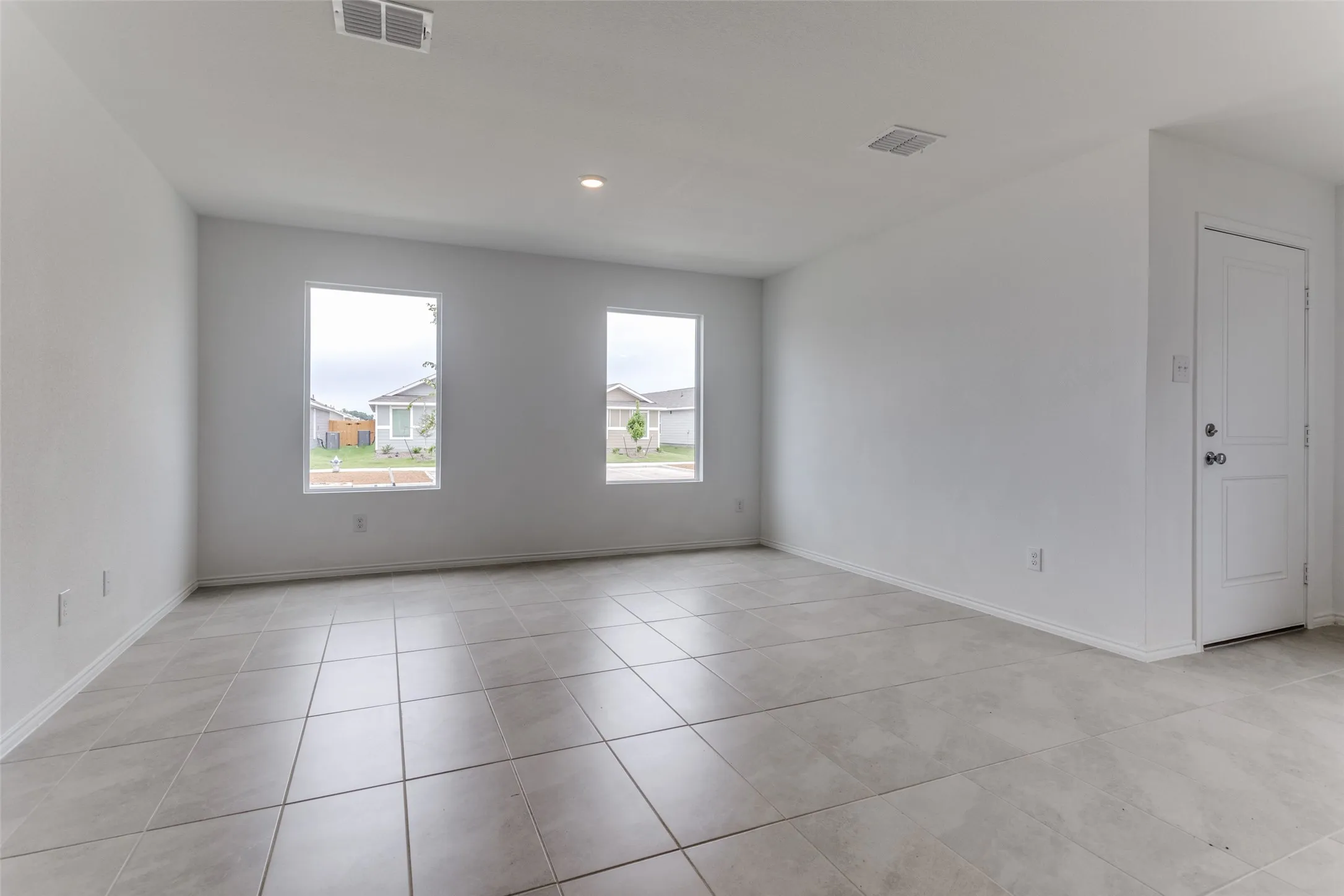 View of tiled empty room