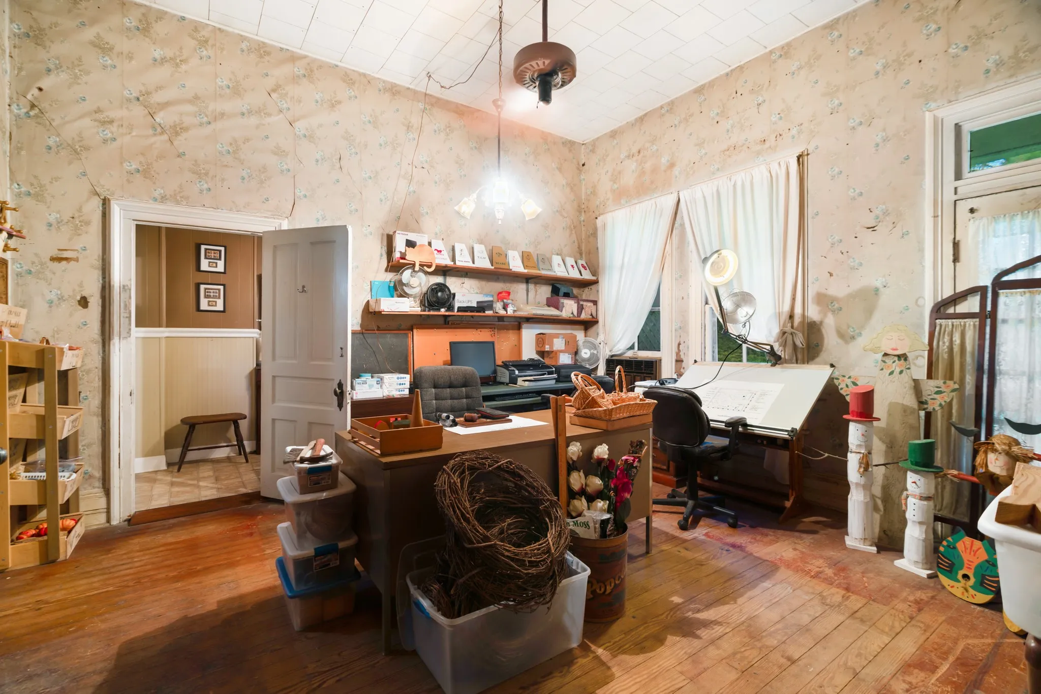 This is actually the downstairs primary bedroom...just been used as office.