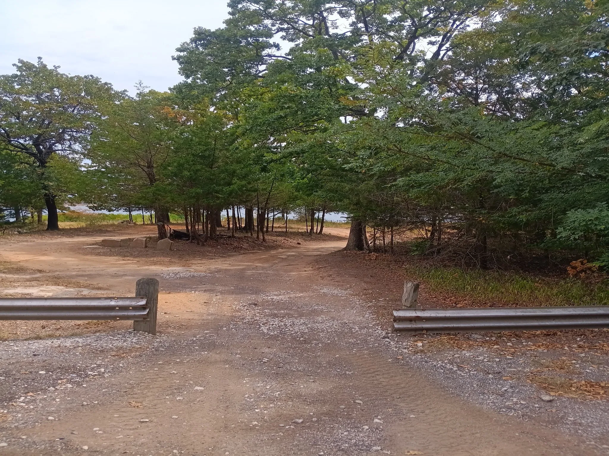Just three houses away from the lake then a short walk