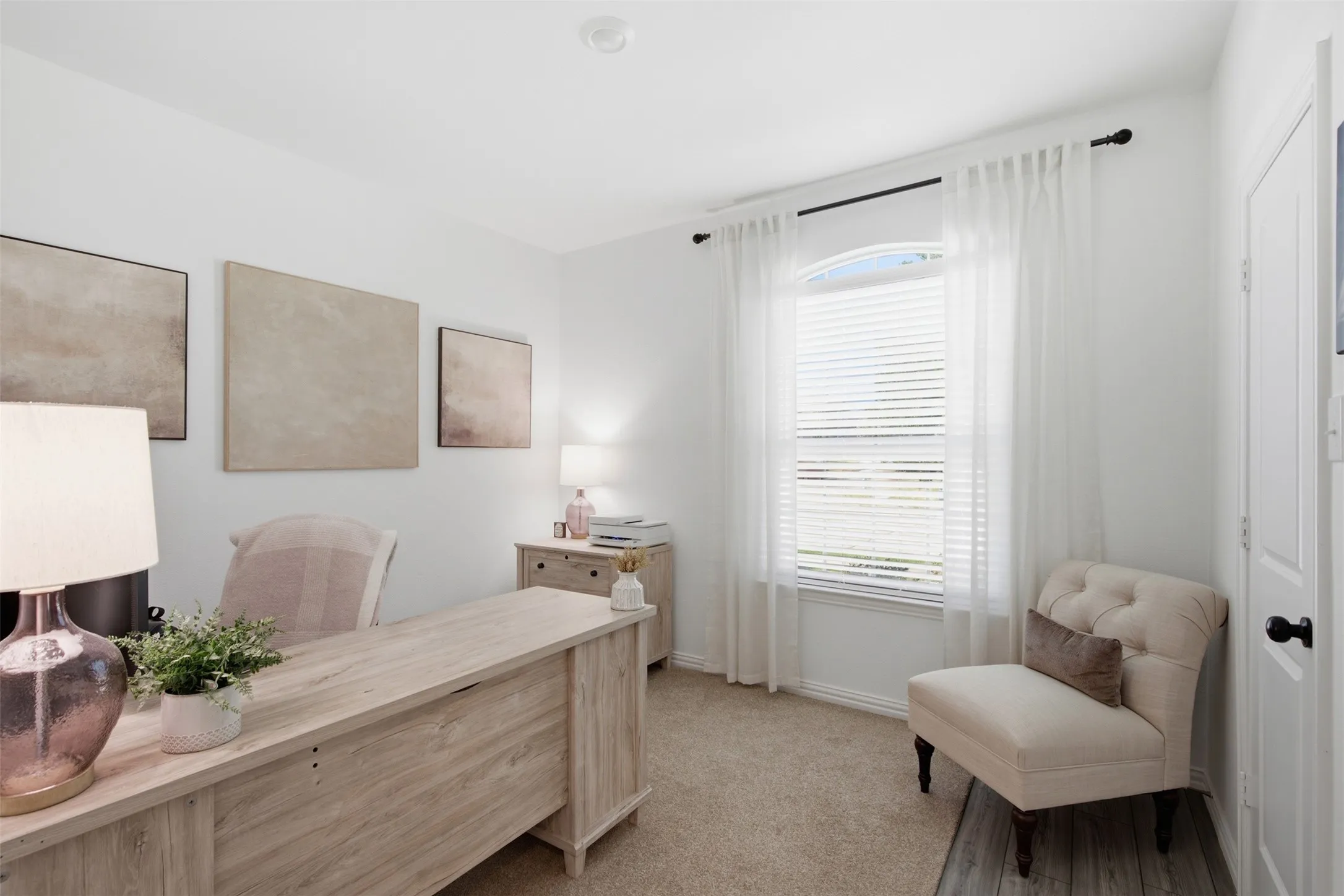 bedroom 4, currently being used as an office