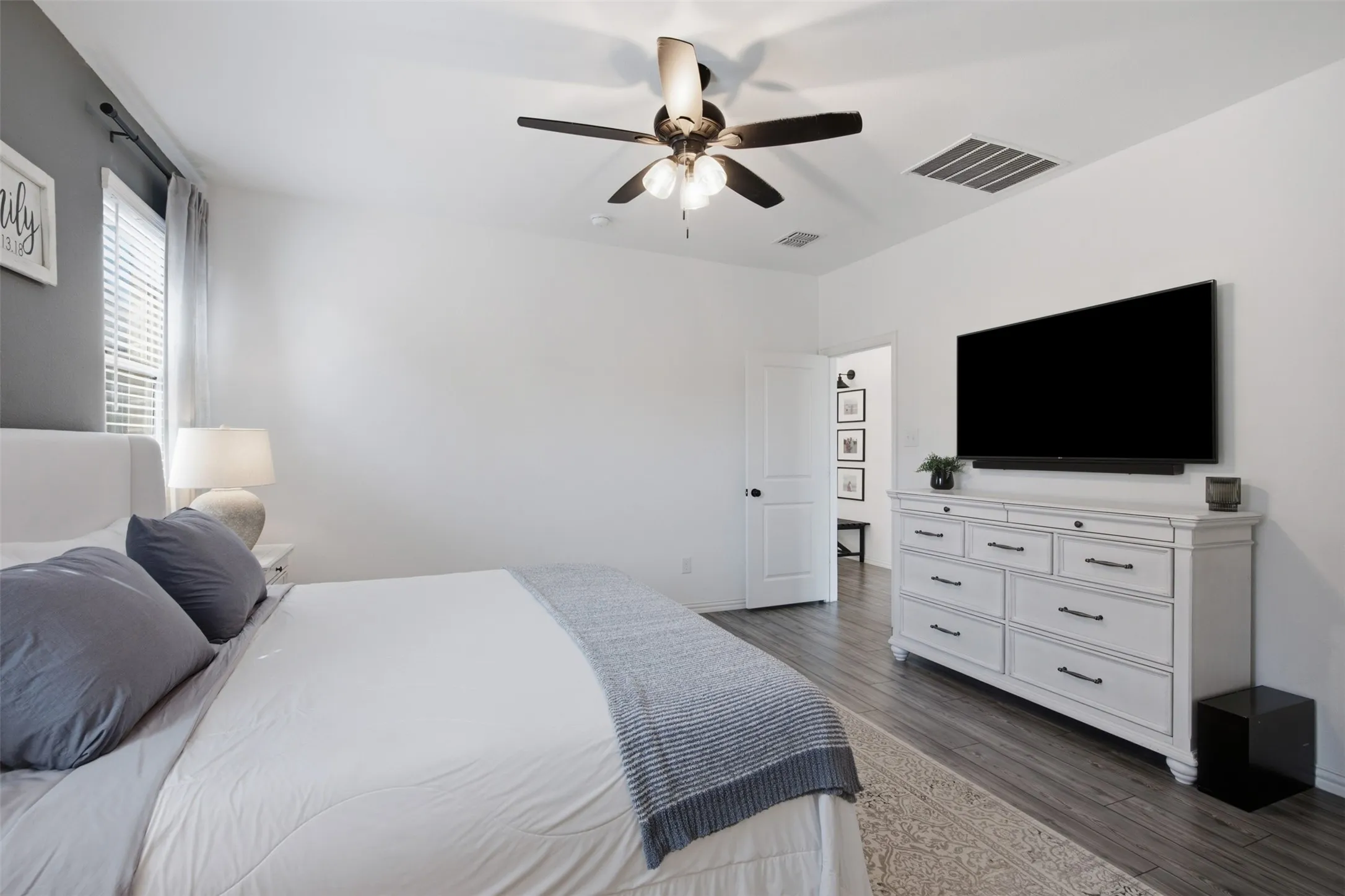 Main bedroom with a nice split living floor plan