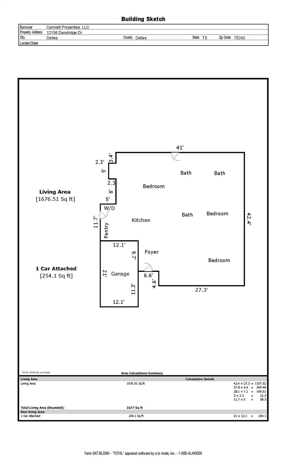 View of floor plan / room layout