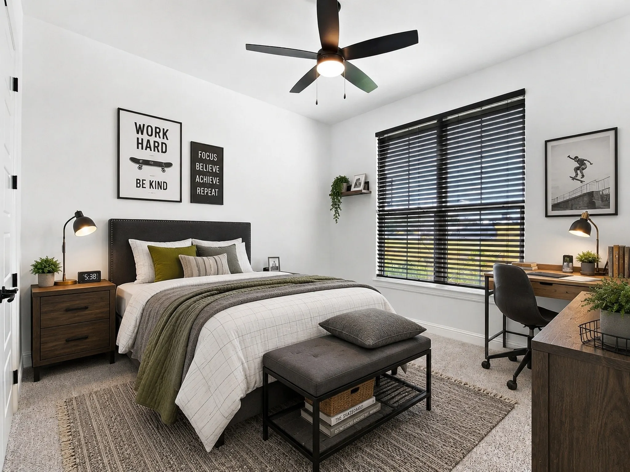 Virtually Staged Bedroom