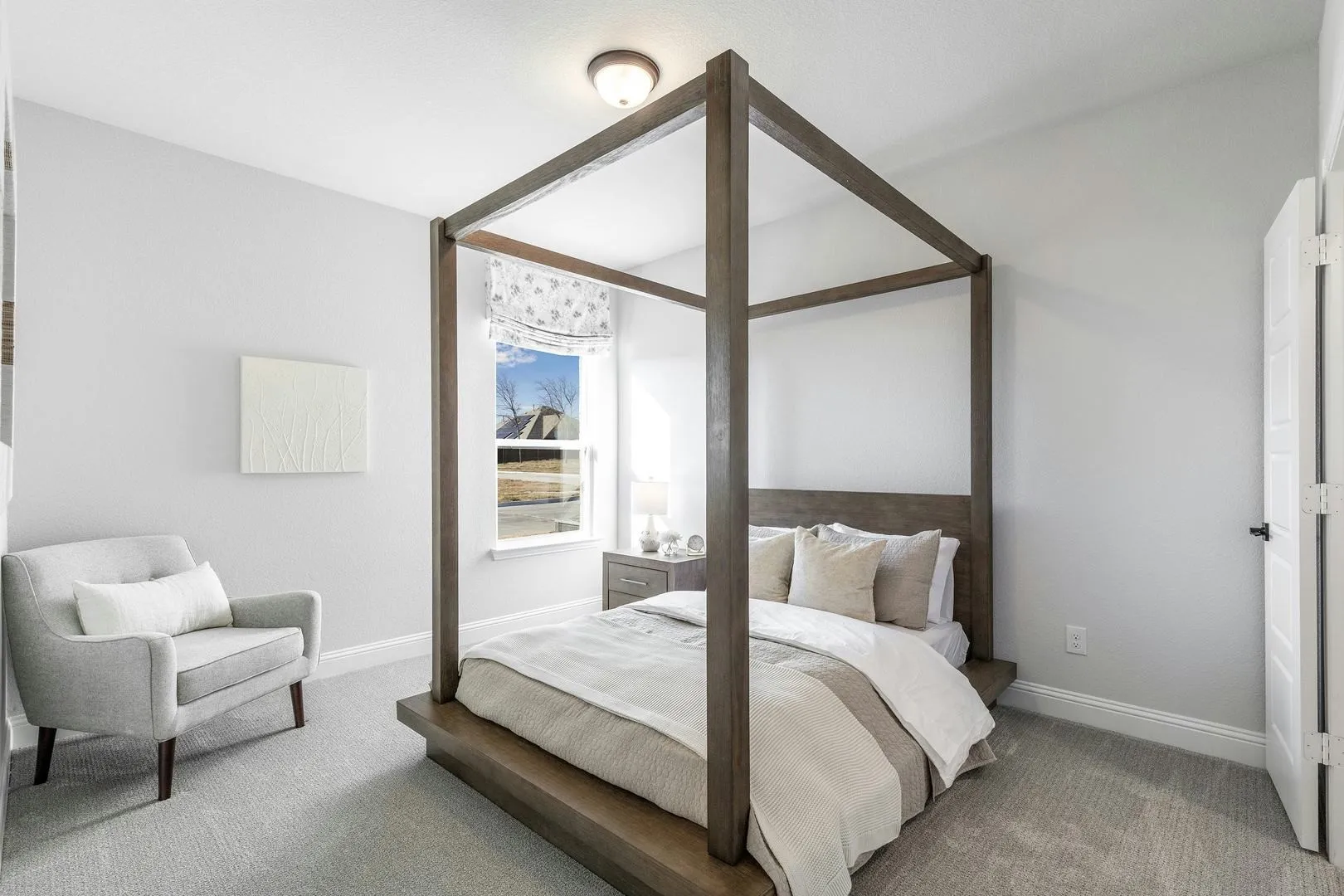 Additional Bedroom and Window of Kentsdale Farms home in DeSoto, TX by Kindred Homes