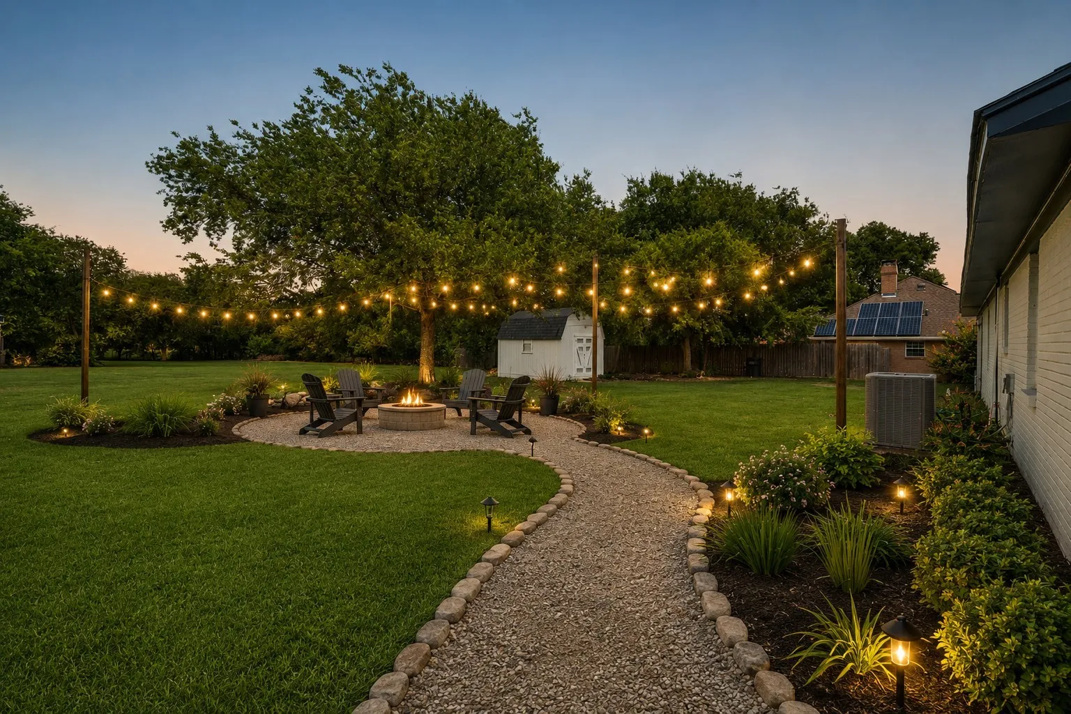 VIRTUALLY STAGED TO SHOW POTENTIAL-FIRE PIT, FURNITURE, AND ADDITIONAL LANDSCAPING ARE NOT INCLUDED WITH PROPERTY