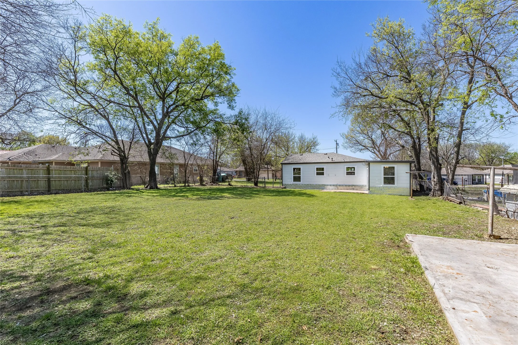 Double lot with alley access in back