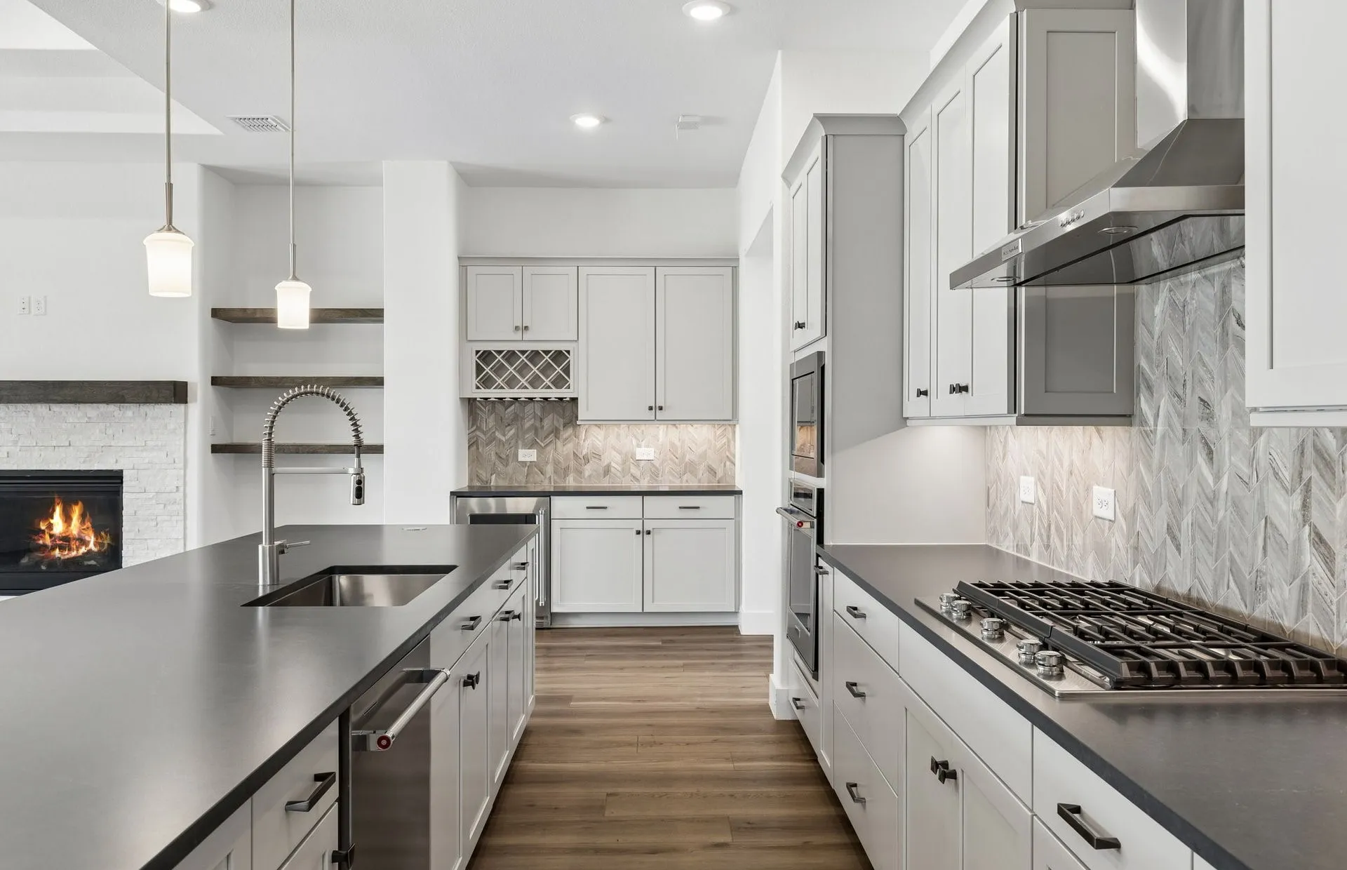 Gorgeous kitchen with abundant cabinet space