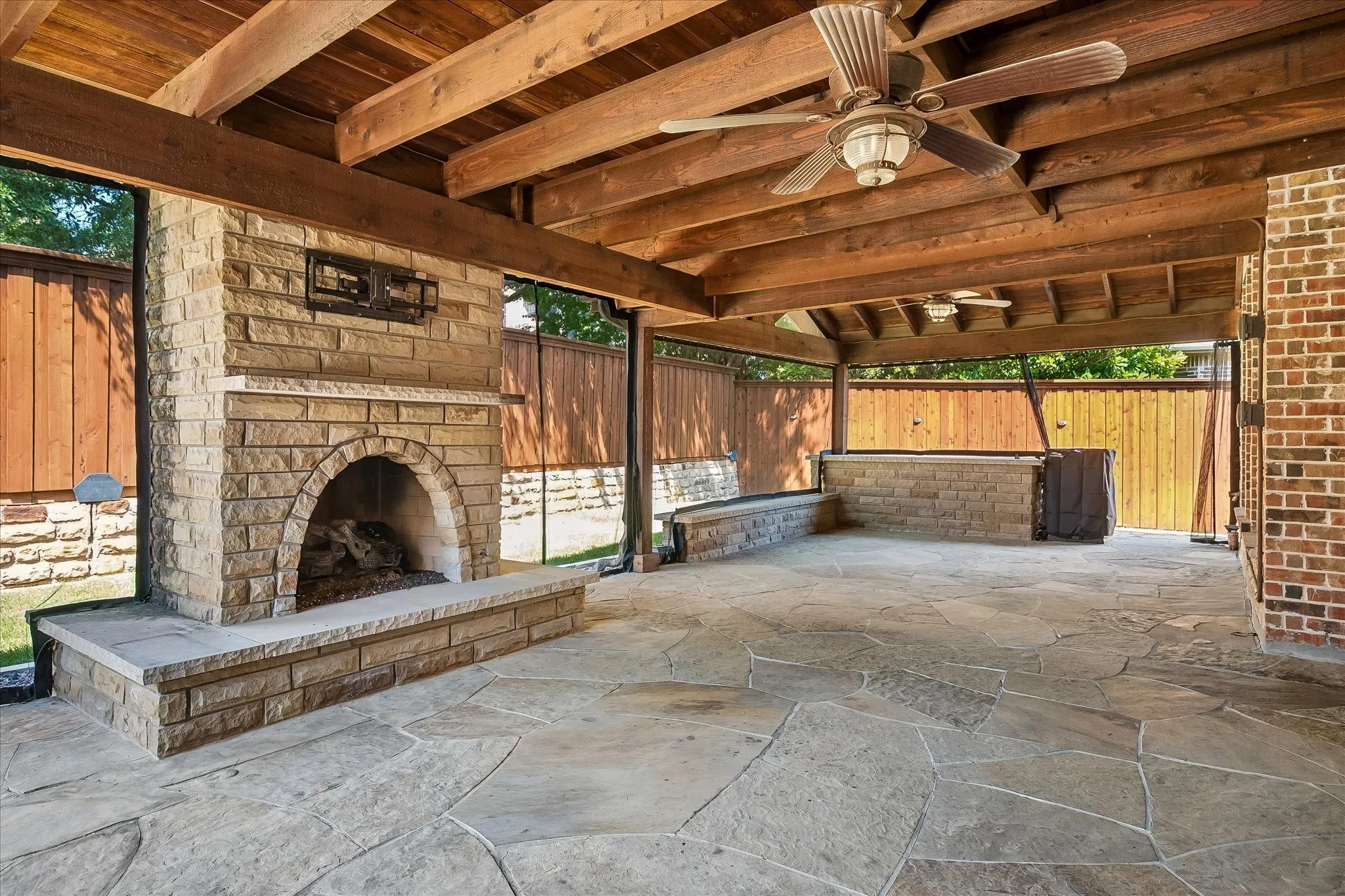 Covered and Screened Patio