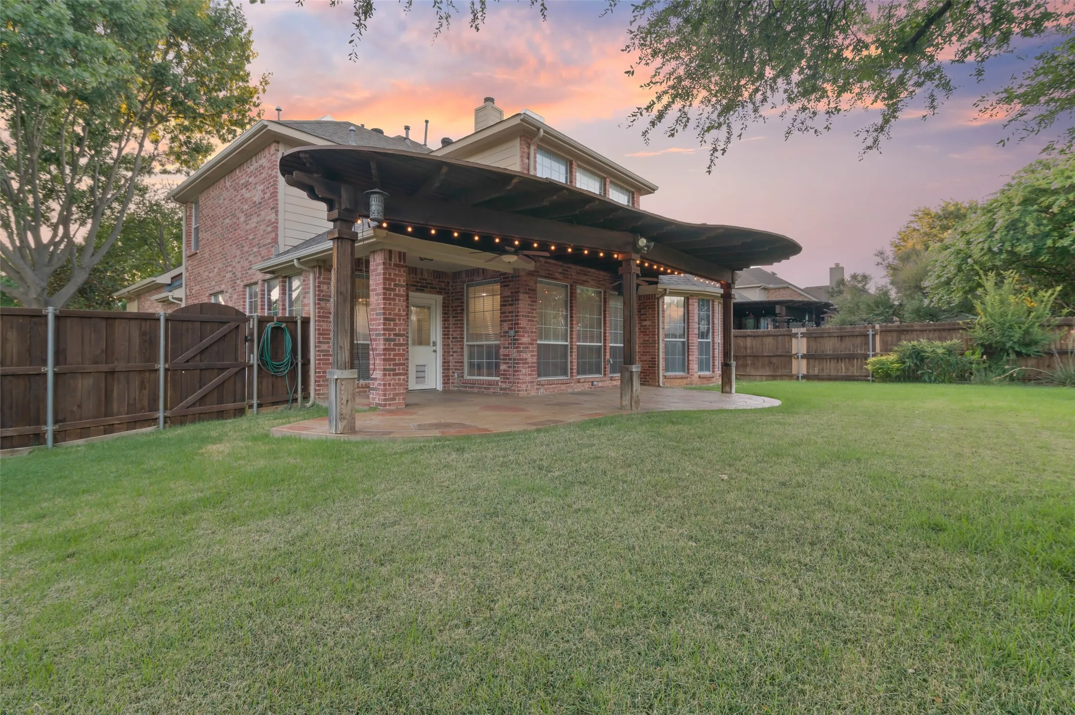 Large back yard!