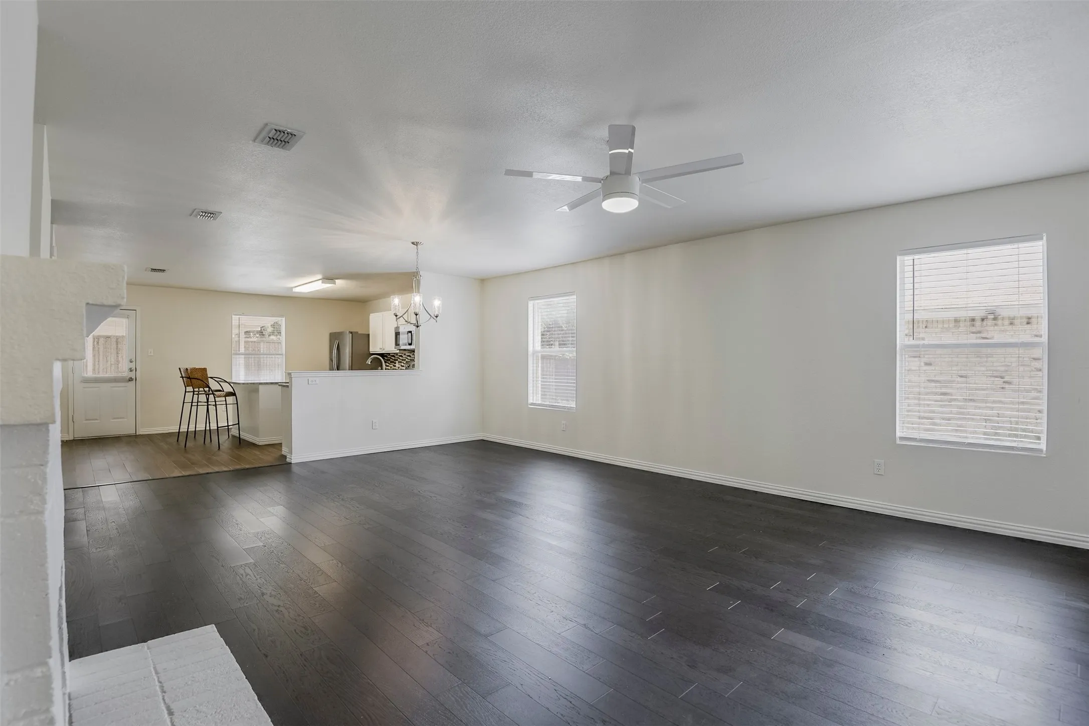 Wide open floorplan