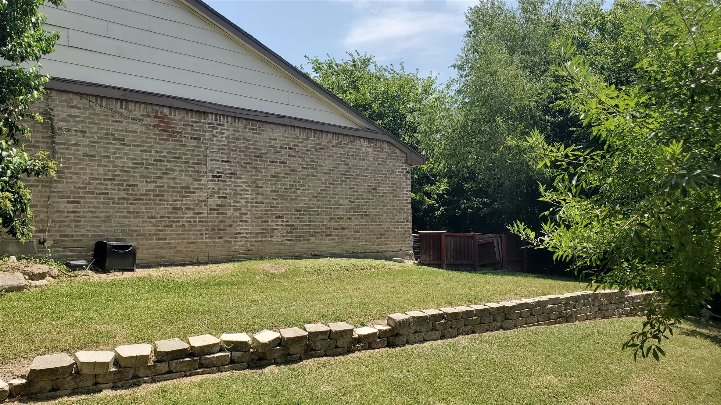 Side yard.