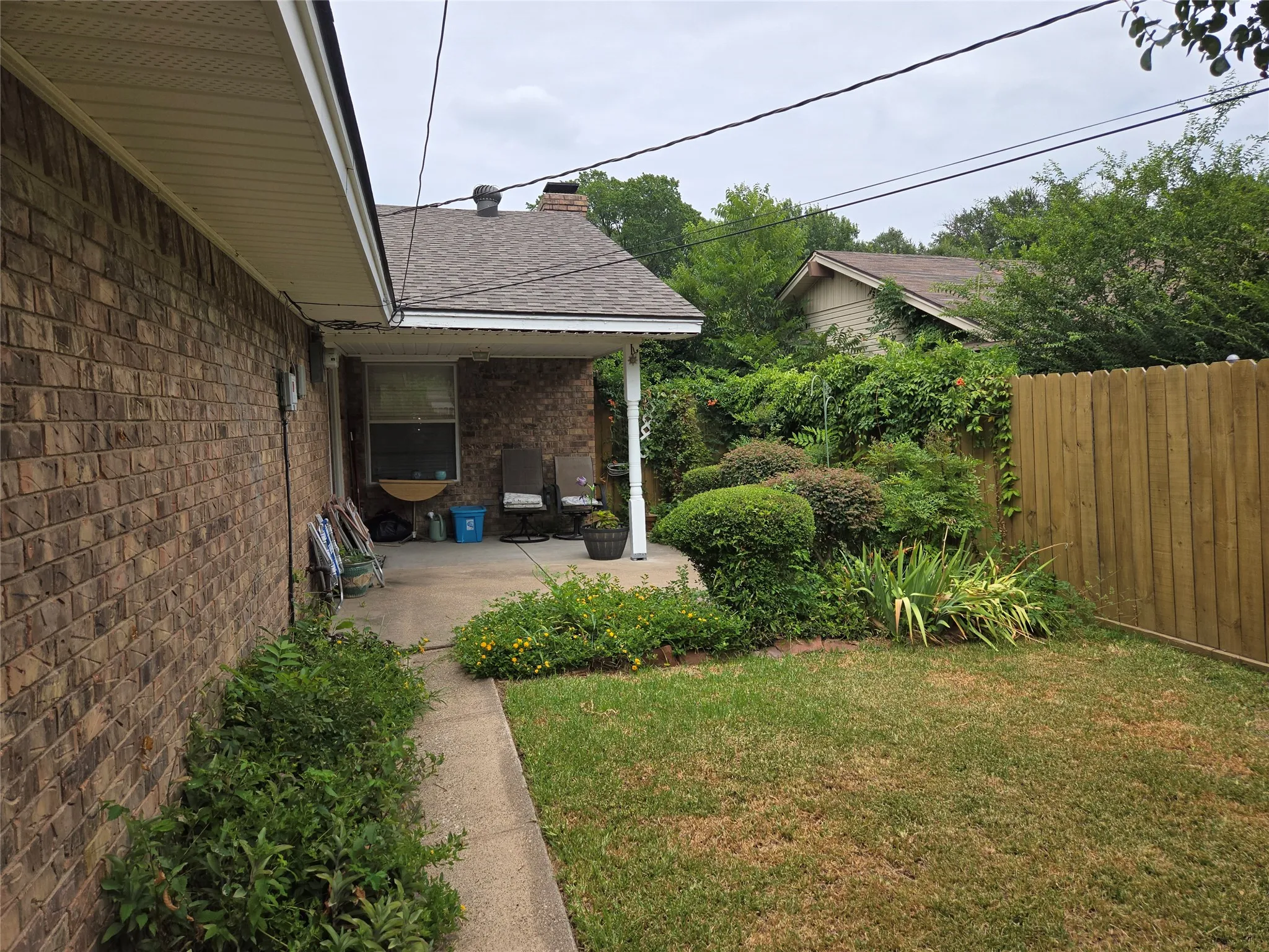 View of covered patio