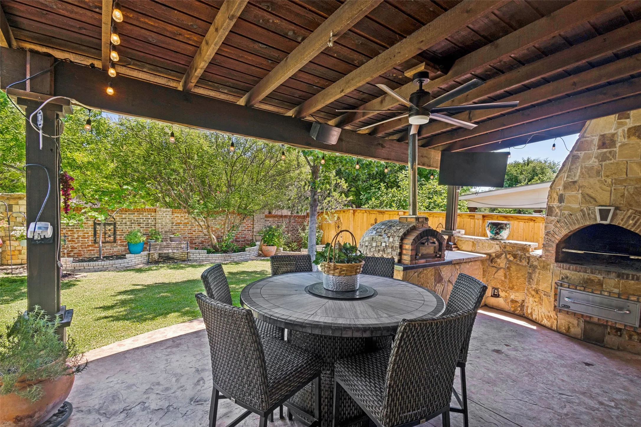 Patio (Pizza oven on the left does not convey)