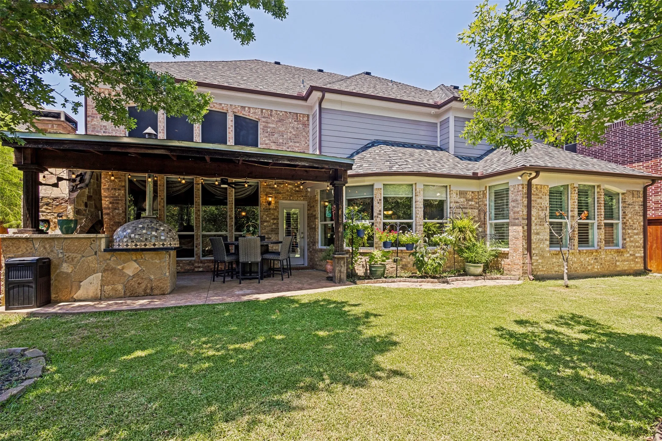 Backyard and patio